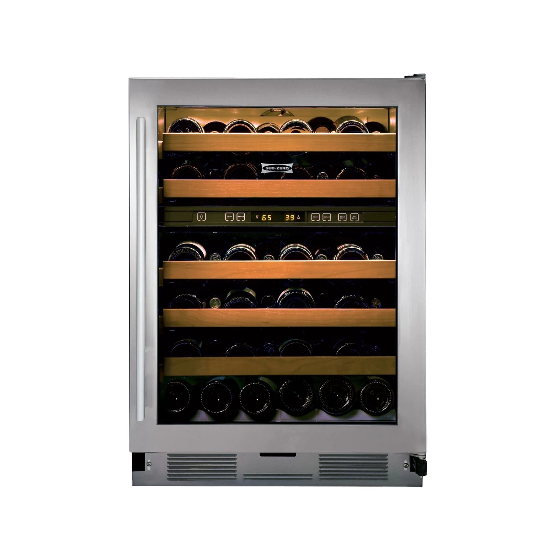 Sub Zero 424G S TH 24 Stainless Steel Dual Zone Wine Cooler