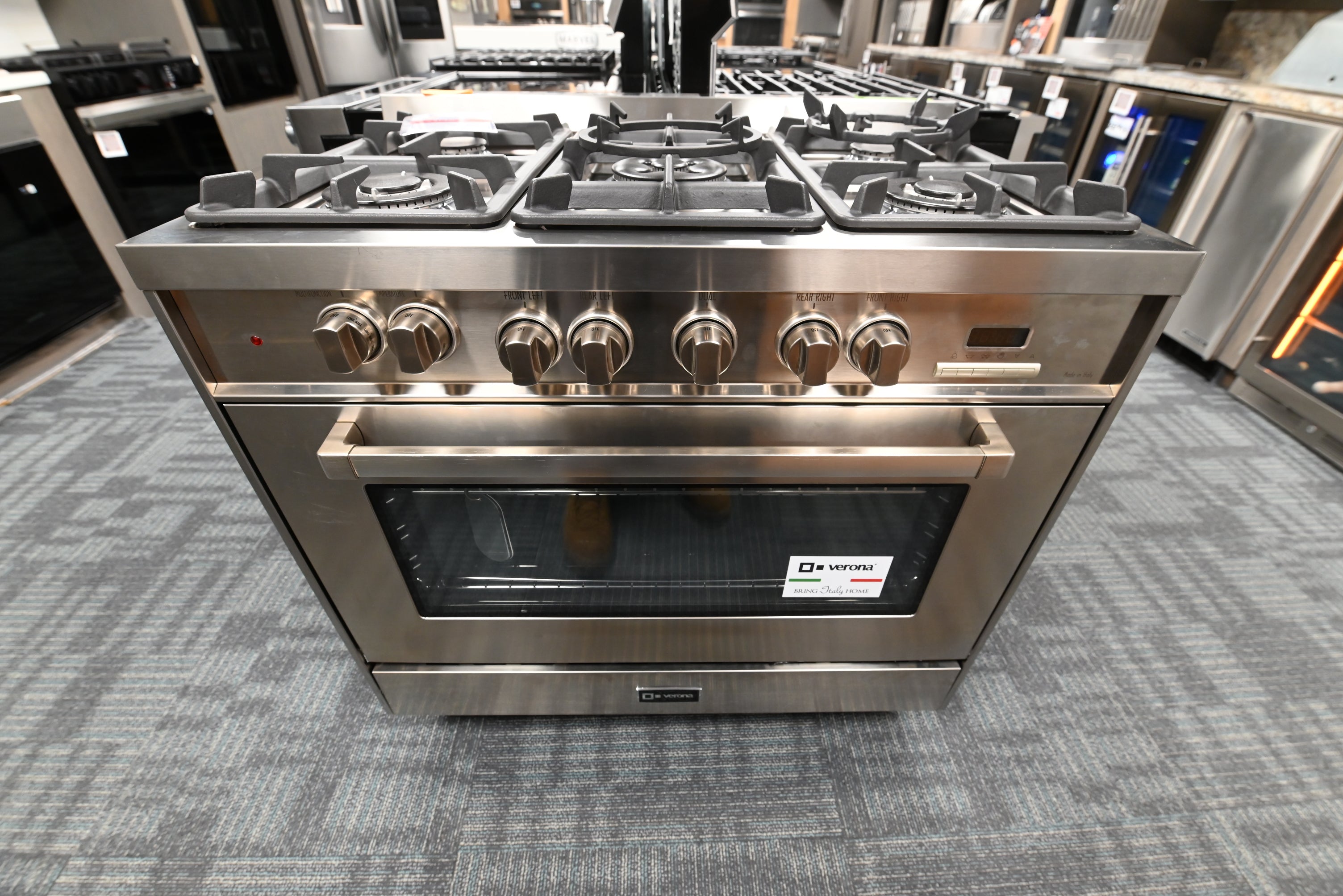 Verona WEFSGE365NSS 36" Stainless Steel Dual Fuel Range