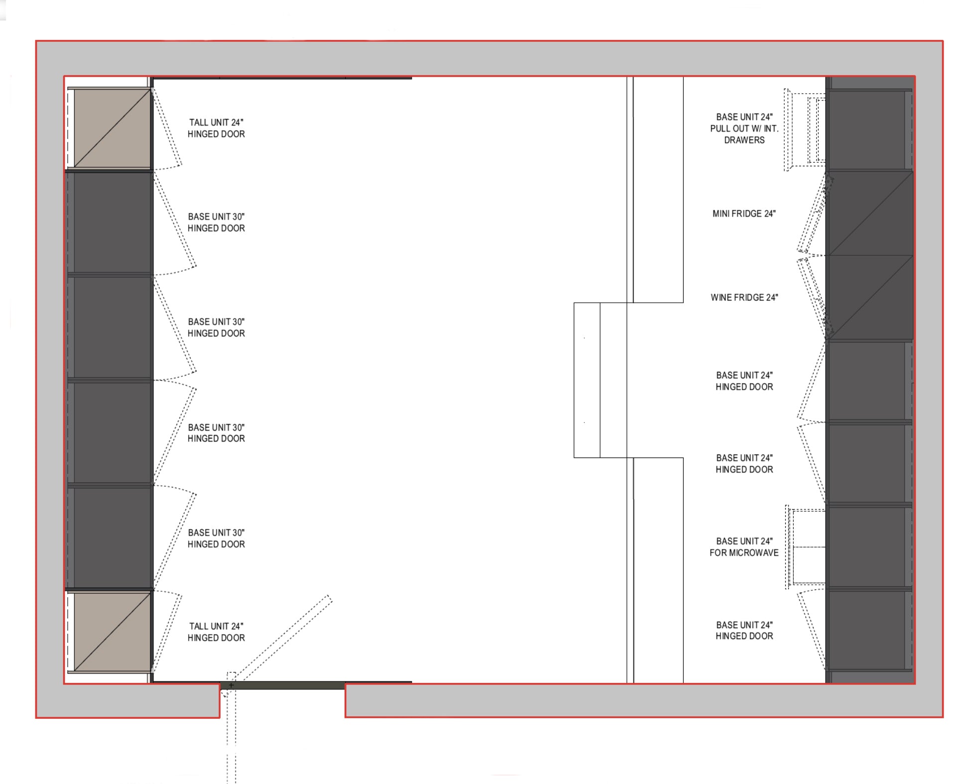 Boffi PRST Lasermat Bromom Grey and Grey Graphite Oak Media Room