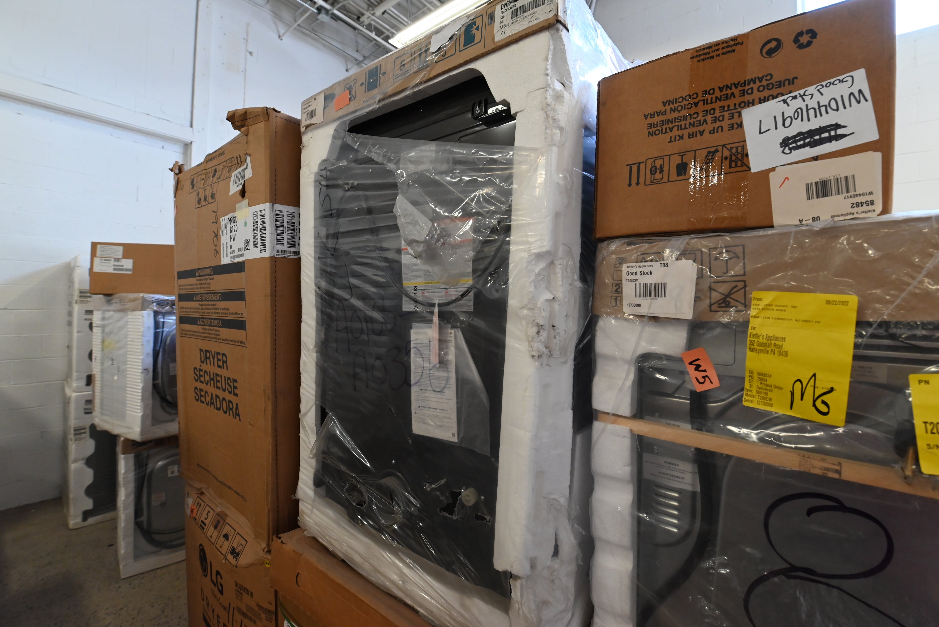 Samsung DVG54M8750V 27" Black Stainless Smart Gas Dryer