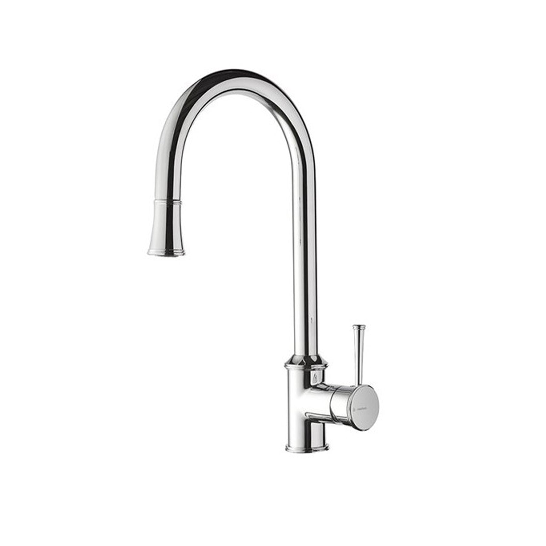 Newform Real 63445.21.018 Chrome Single Lever Faucet with Pull-Down Sprayer