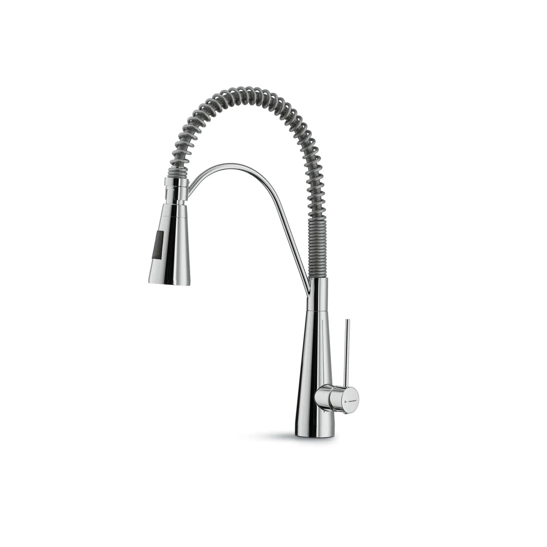Newform YCON 64203.31.028 Brushed Nickel Single Lever Faucet with Adjustable Spring