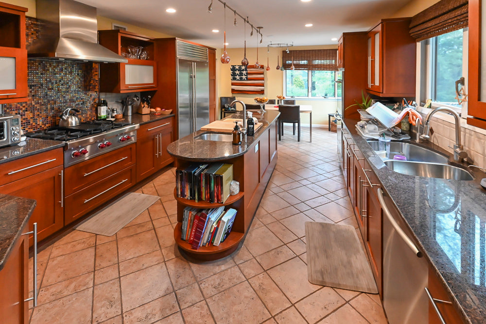 Plain & Fancy Transitional Kitchen | Island | Sub-Zero 48