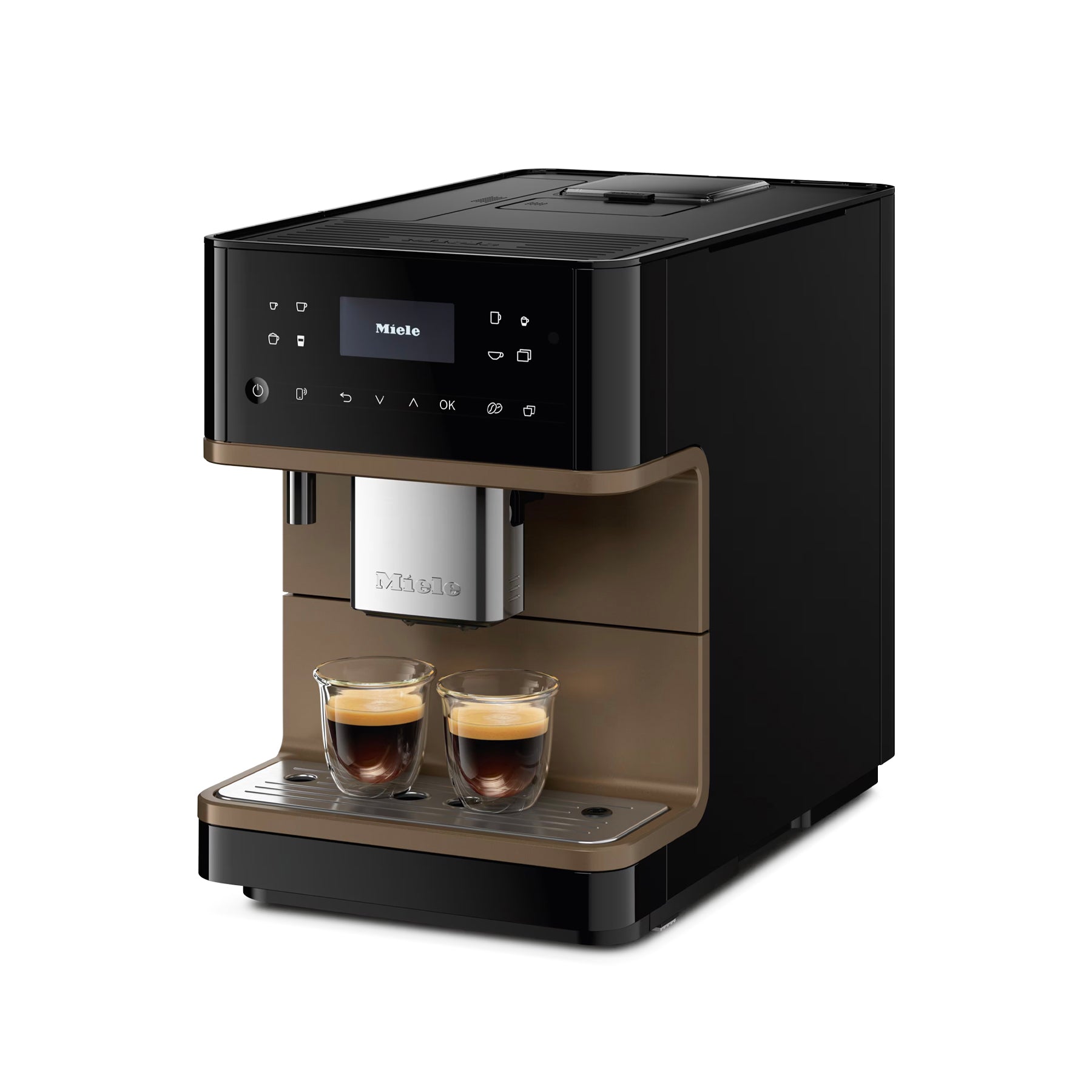 Miele MilkPerfection CM 6360 Obsidian black.BronzePF Countertop Coffee Machine
