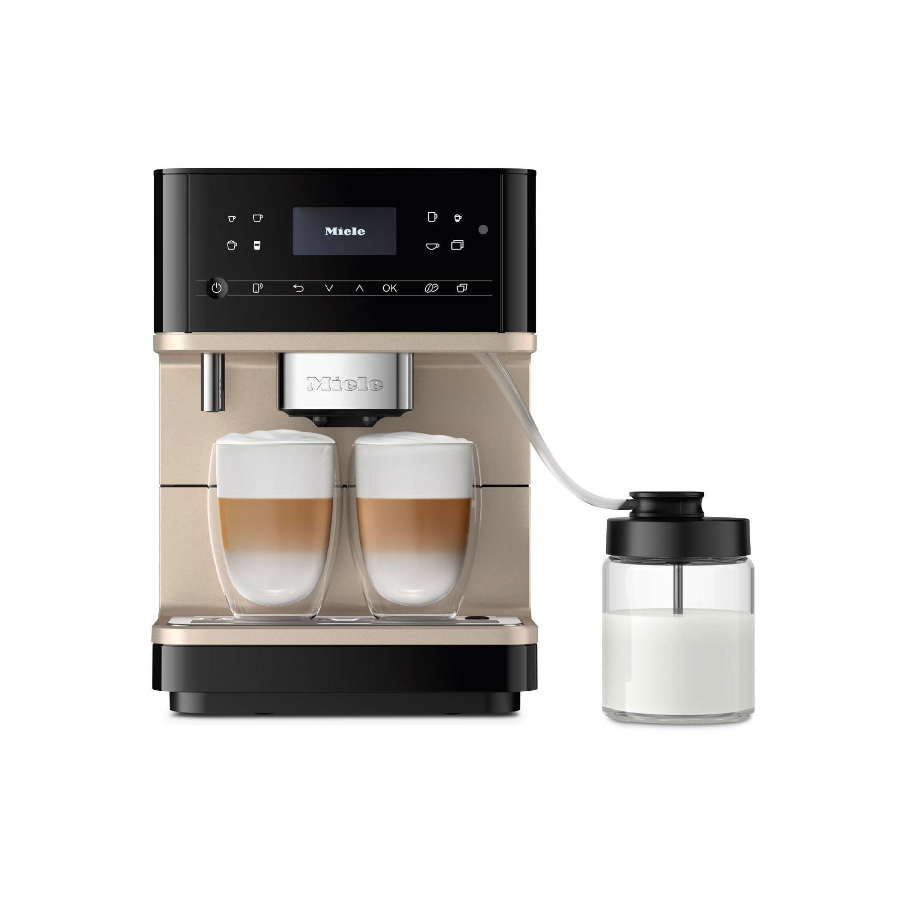 Miele CM 6360 MilkPerfection | Obsidian Black/Steel – Aurora Circ