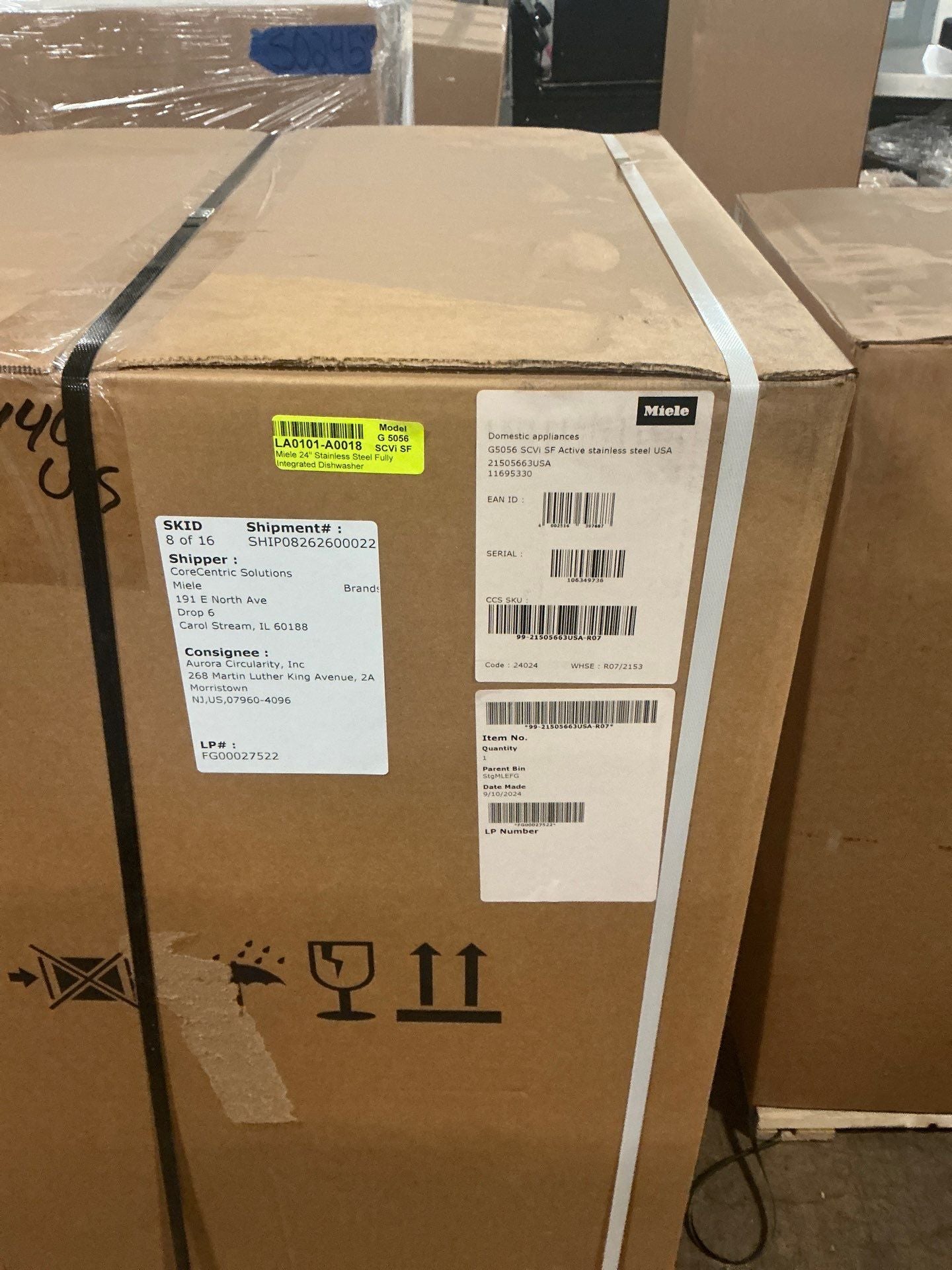 Miele Certified G 5056 SCVi SF 24" Stainless Steel Dishwasher