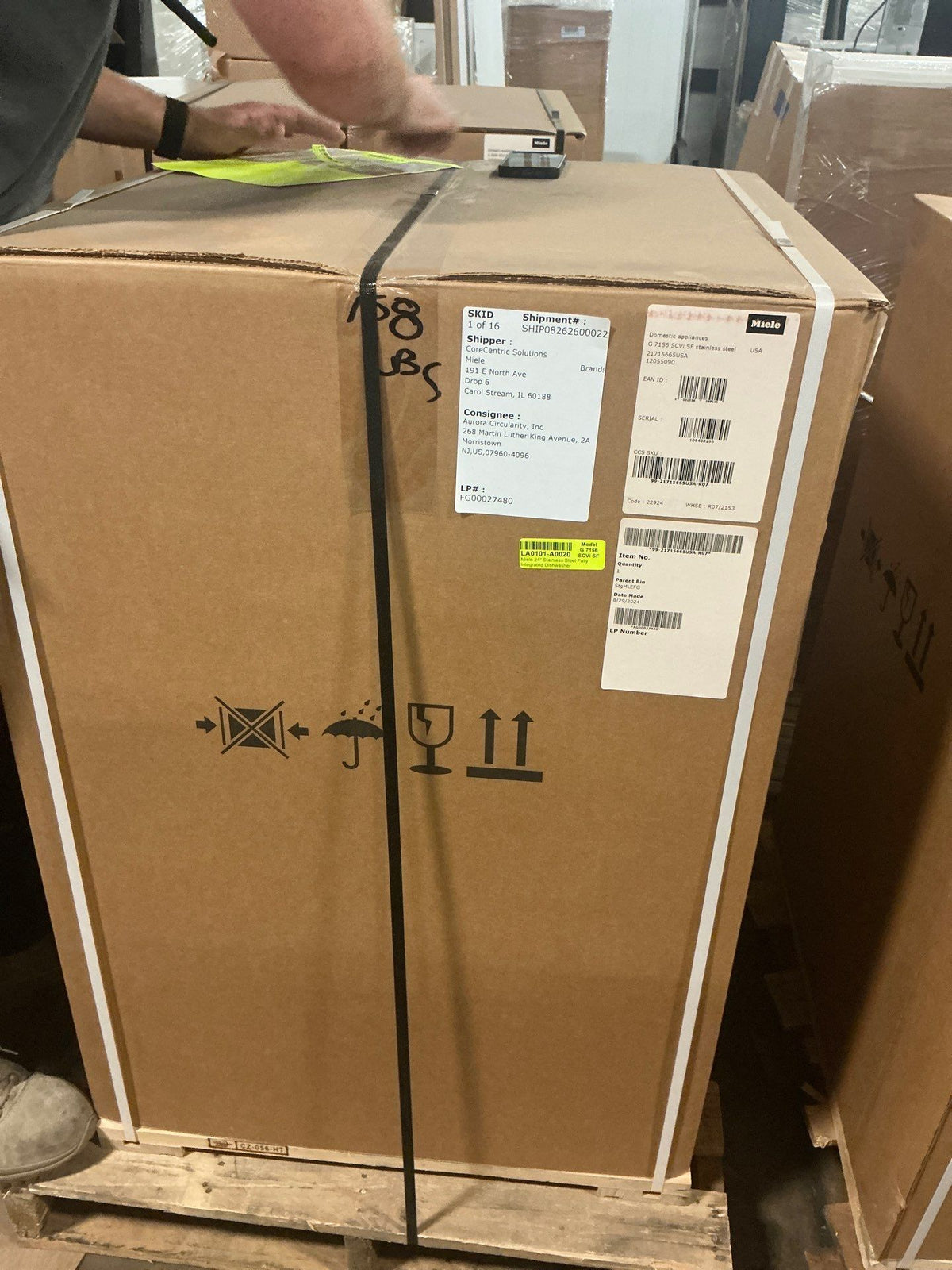Miele G 7156 SCVi SF 24 inch fully integrated stainless steel smart dishwasher