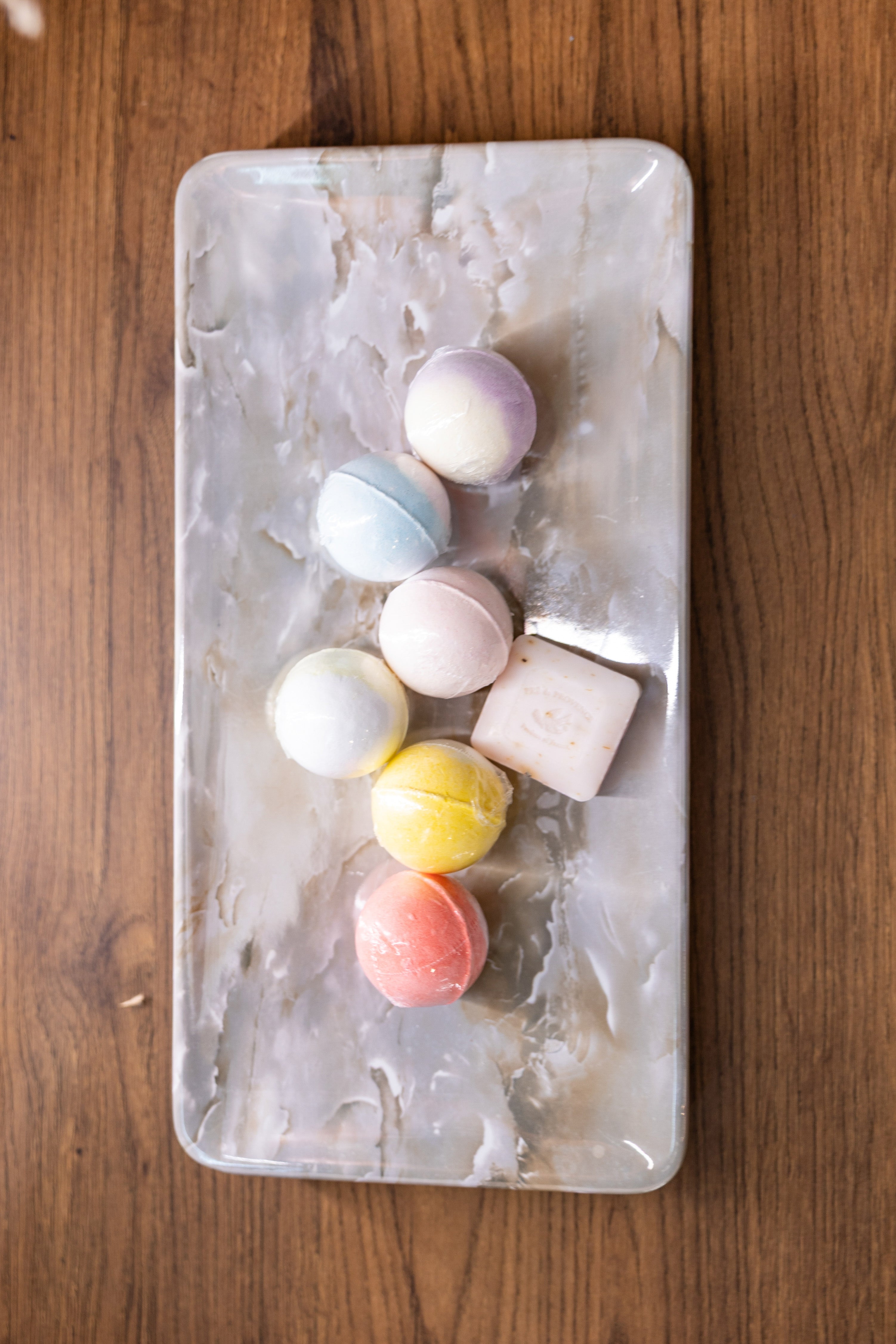 Azzurri Casa Wood Paneled and Matte White Complete Modern Bathroom with Oval Bathtub