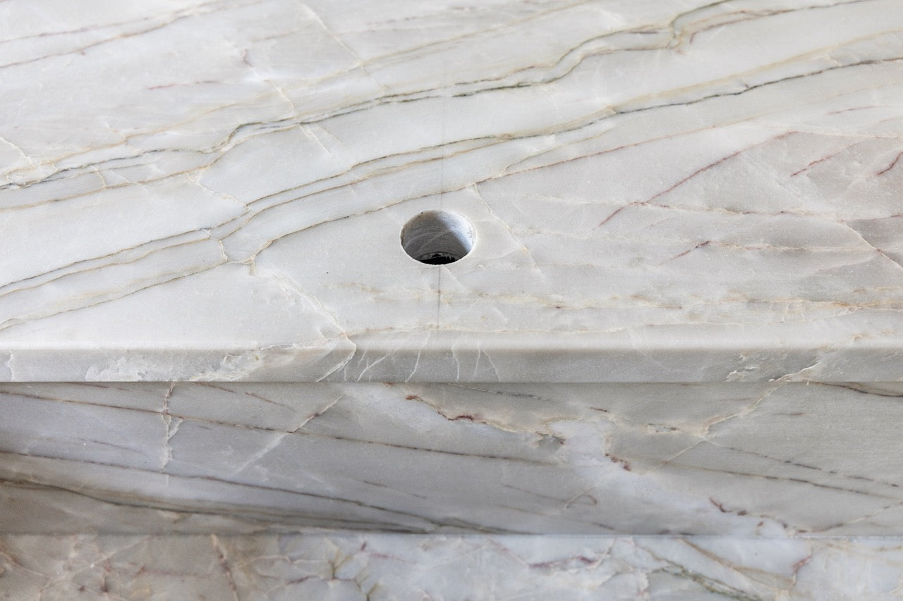 Plato Natural Walnut & Espresso Modern Kitchen with Gaggenau Appliances