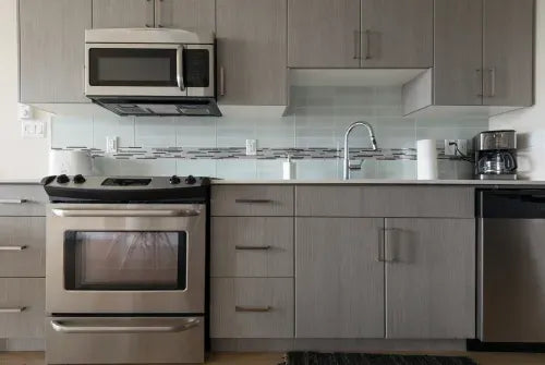 Luxury showroom display kitchen available through Aurora Circ