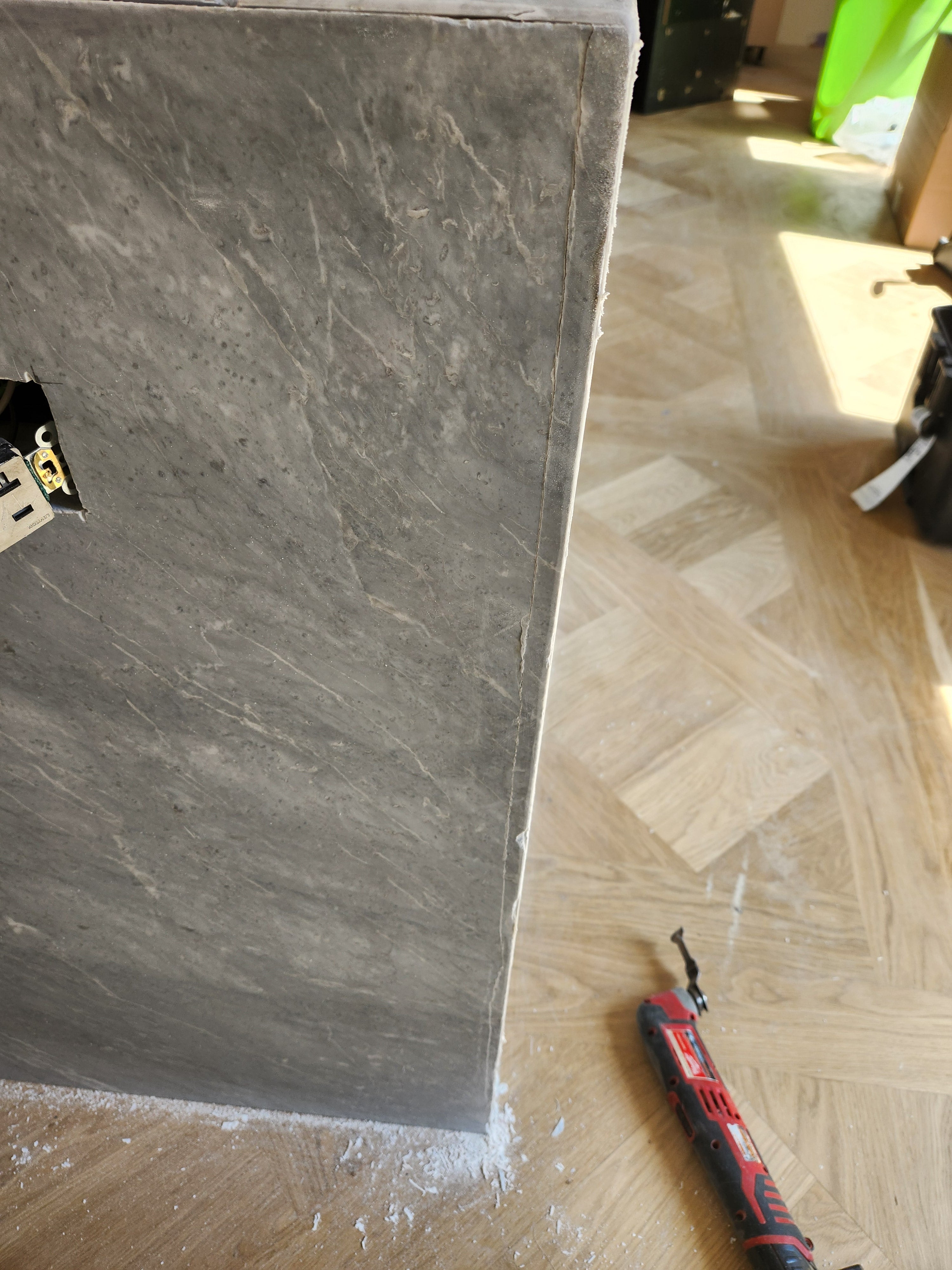 Molteni & C Dada Modern White Oak Kitchen with Marble Countertops & Gaggenau Appliances