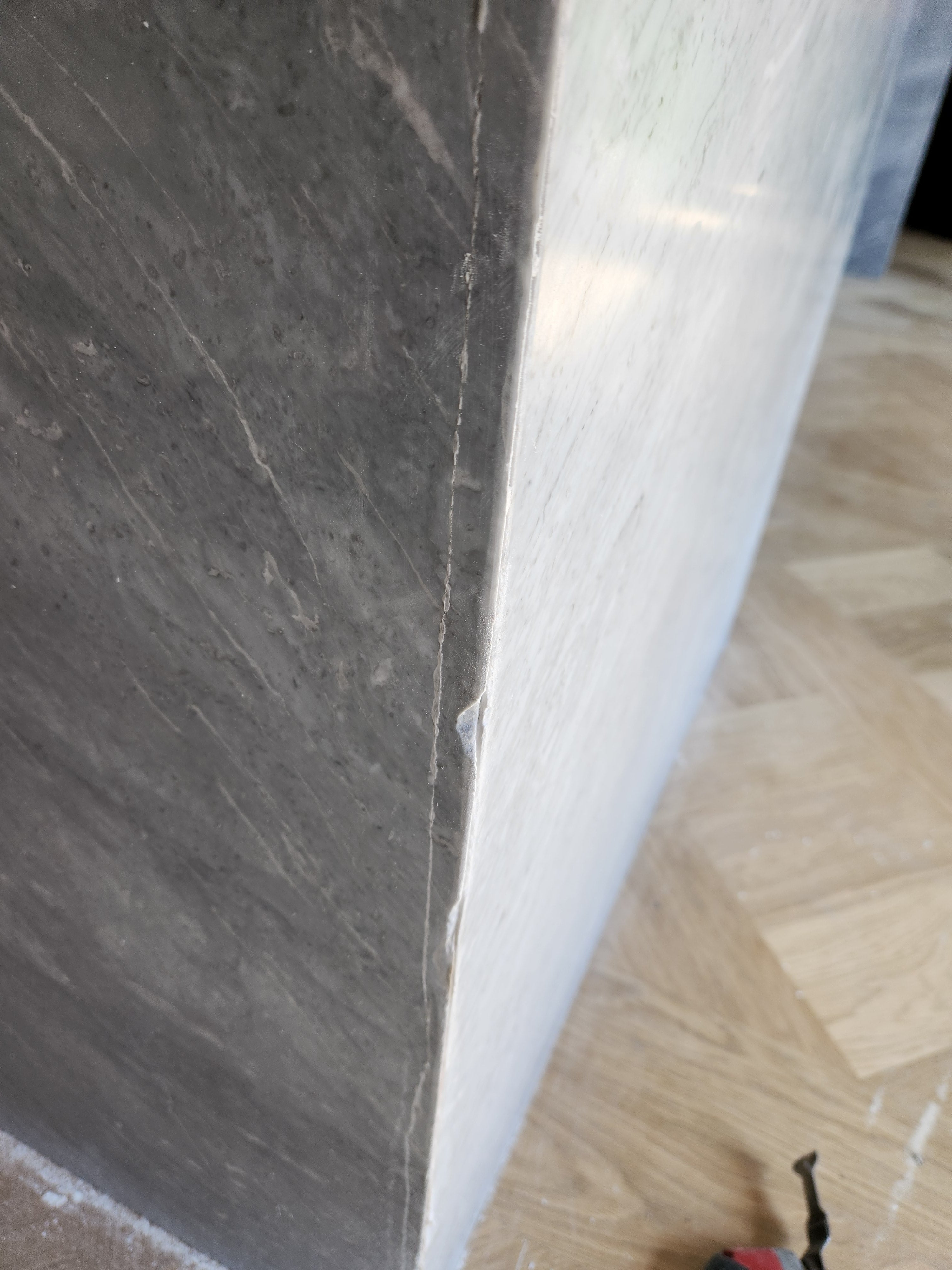 Molteni & C Dada Modern White Oak Kitchen with Marble Countertops & Gaggenau Appliances