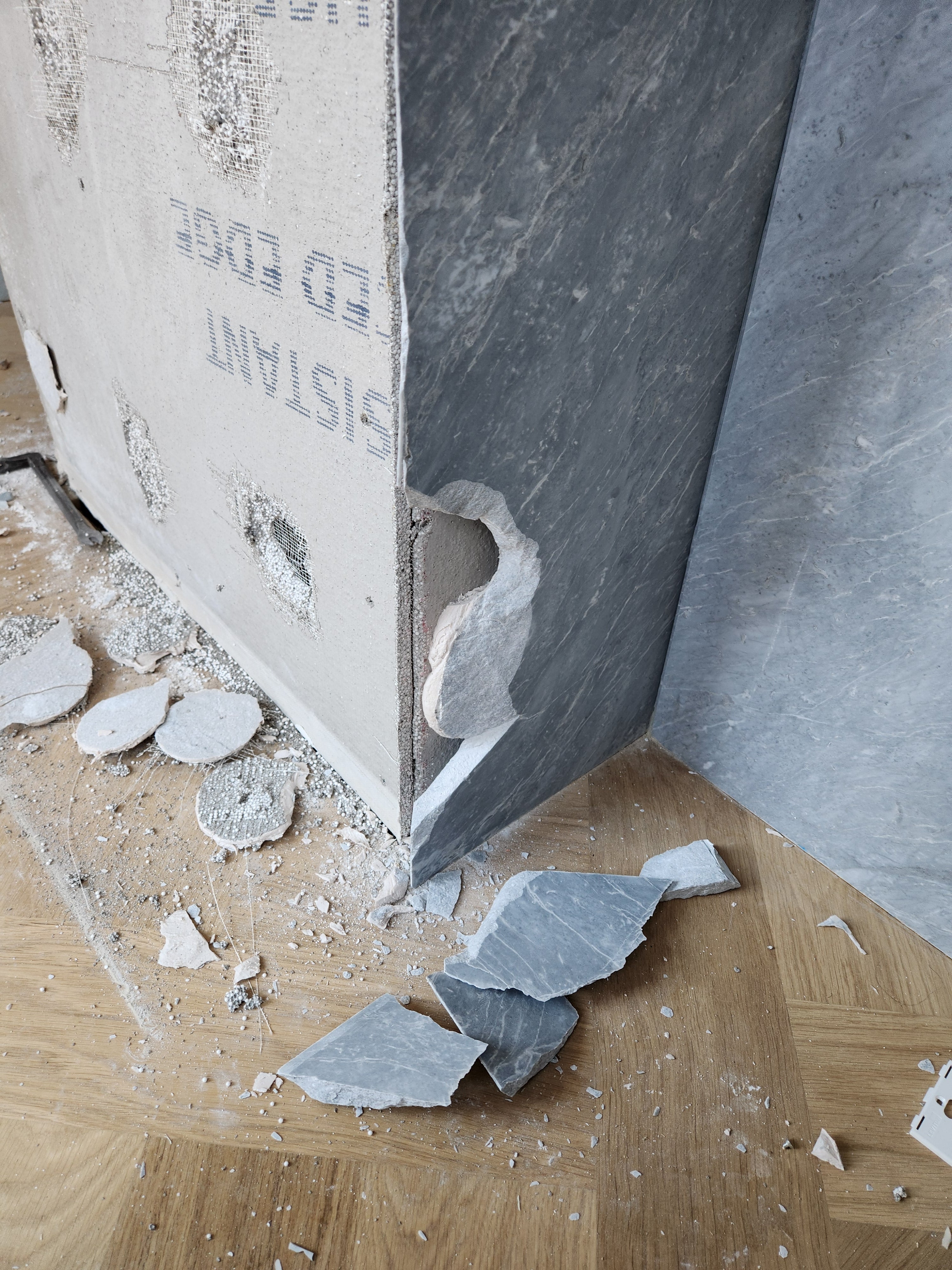 Molteni & C Dada Modern White Oak Kitchen with Marble Countertops & Gaggenau Appliances