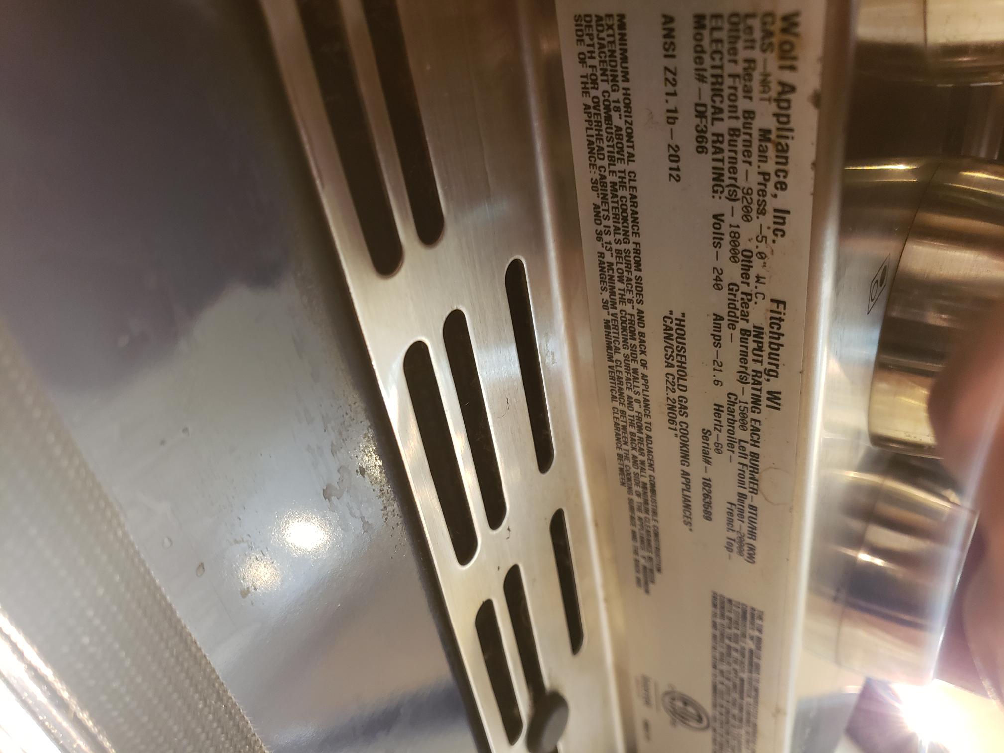 Wolf DF366 36" Stainless Steel Dual Fuel Range