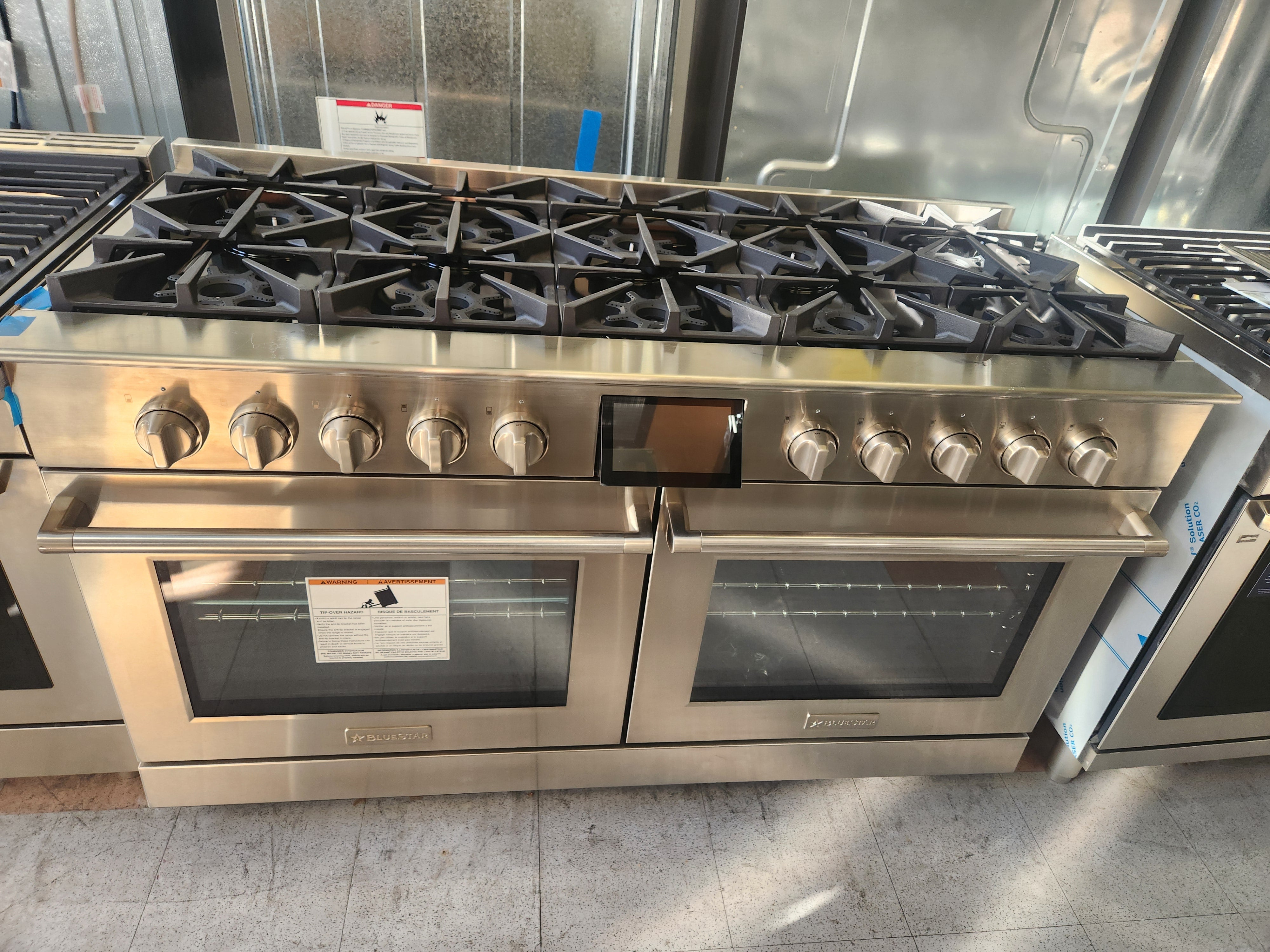BlueStar BSDF6010BL 60" Stainless Steel Dual Fuel Range
