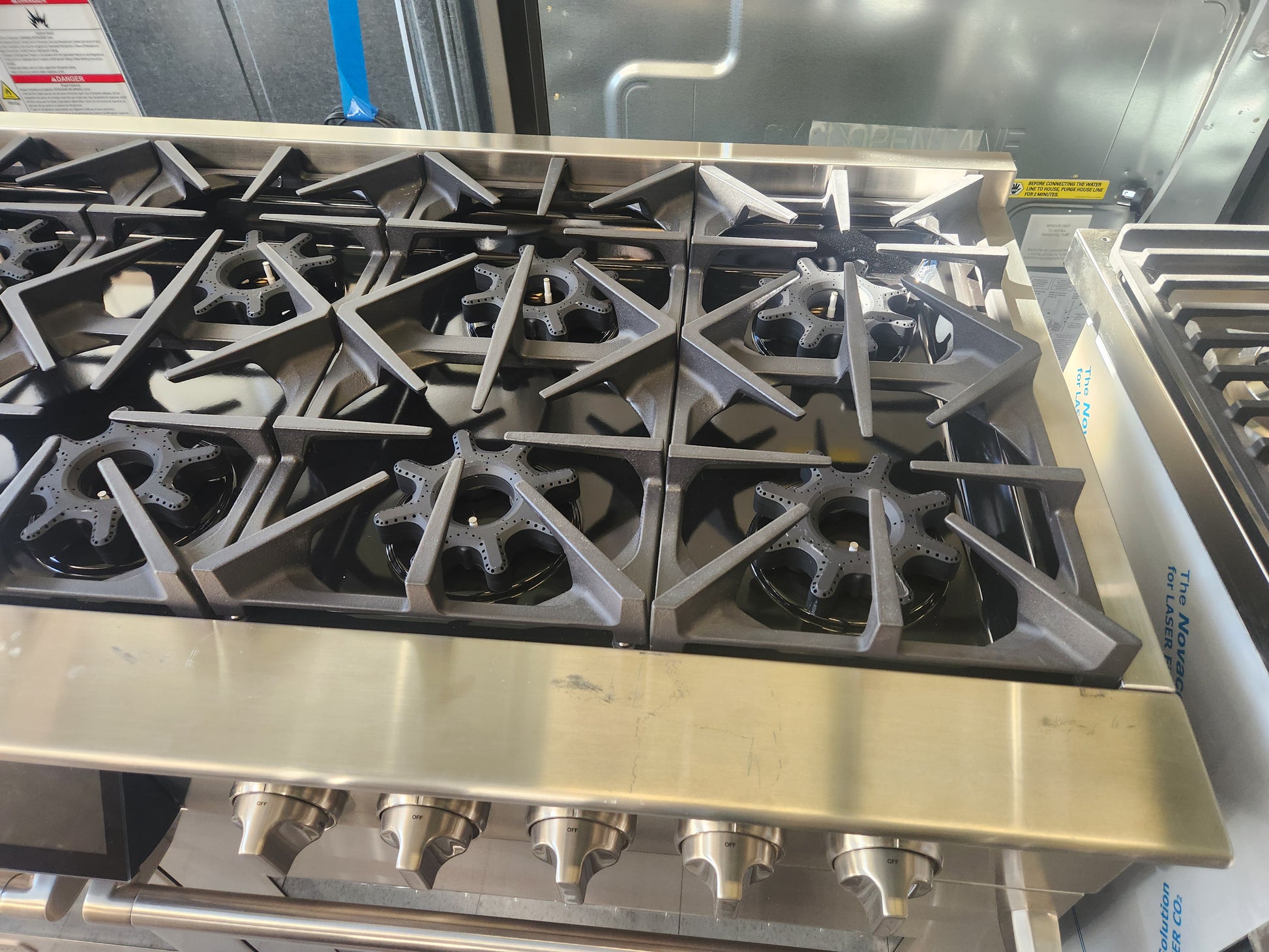 BlueStar BSDF6010BL 60" Stainless Steel Dual Fuel Range