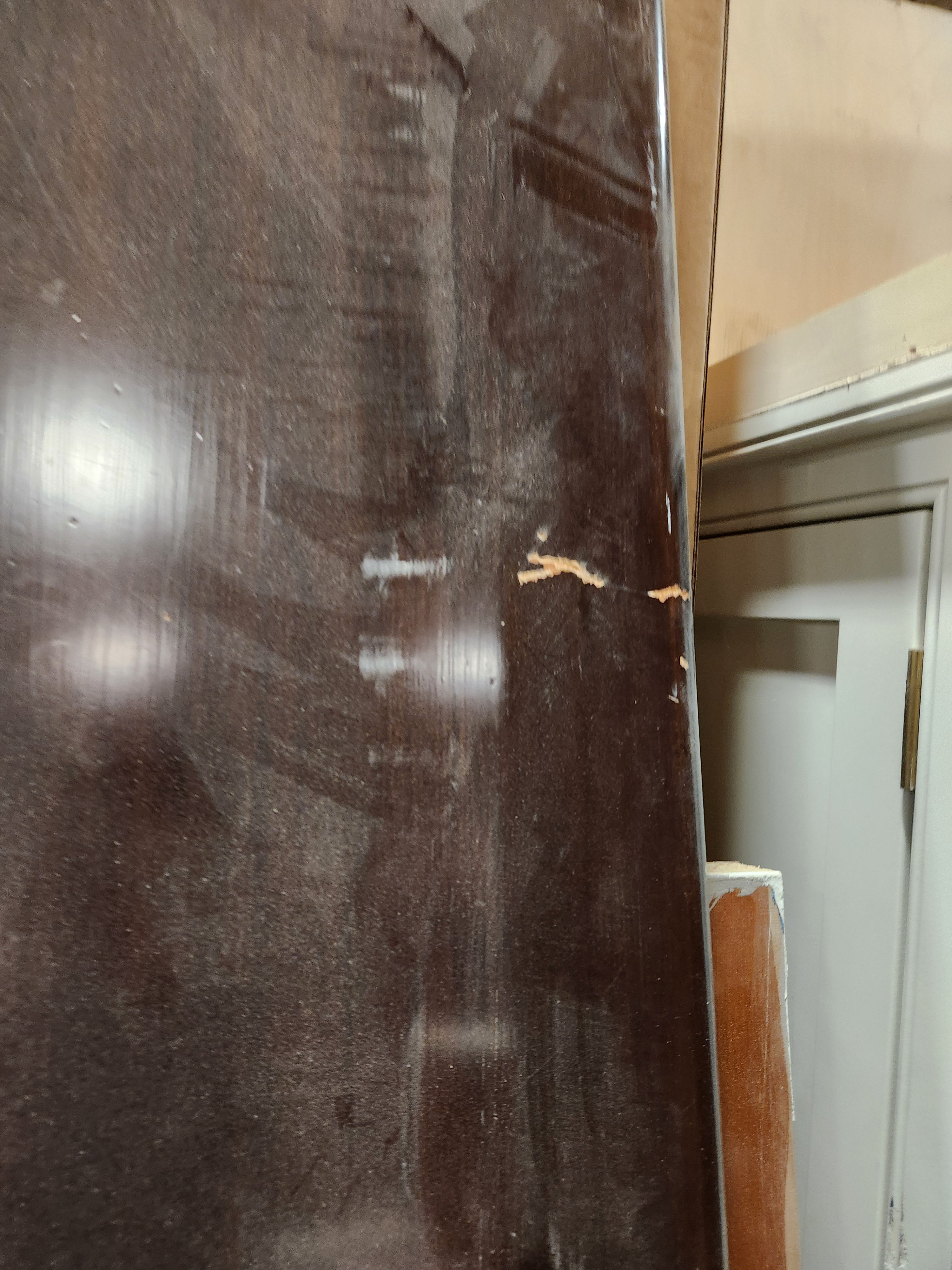 Prevo Transitional White Complete Kitchen Cabinets with Brown Wooden Island