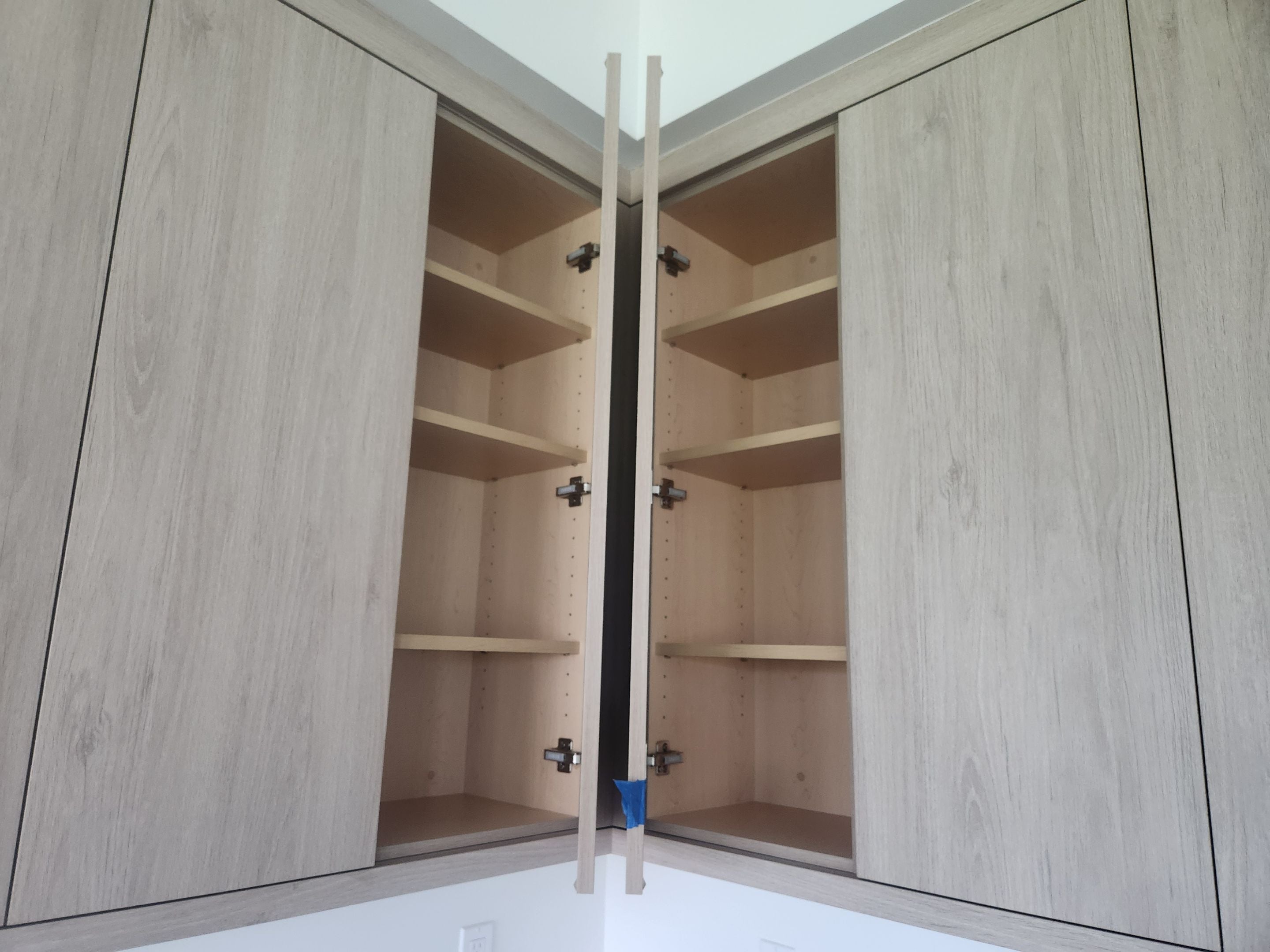Cabico Sandy Oak Transitional Kitchen with Island & Wolf Appliances