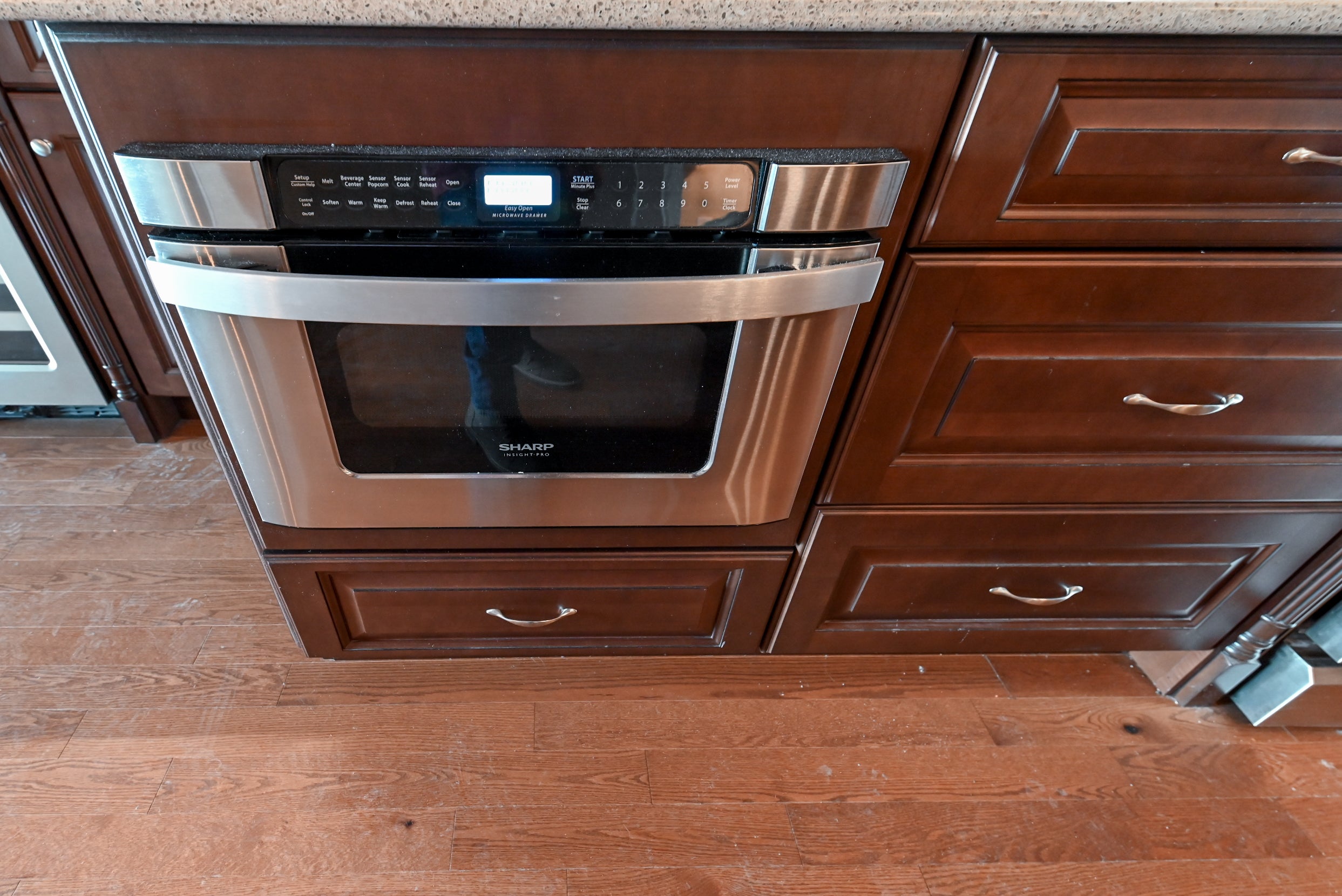 Chocolate European Coffee Traditional Pre-Owned Kitchen W/ Dry Bar