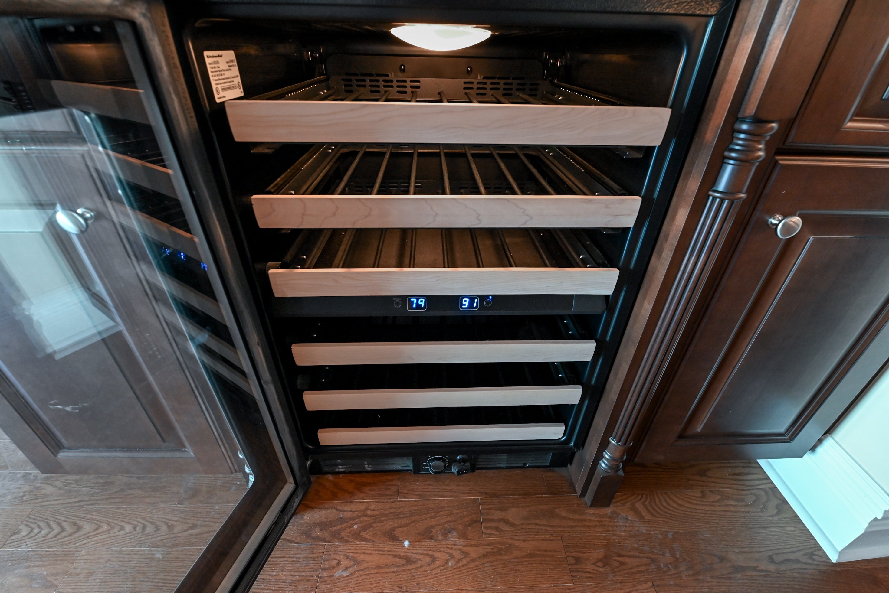 Chocolate European Coffee Traditional Pre-Owned Kitchen W/ Dry Bar