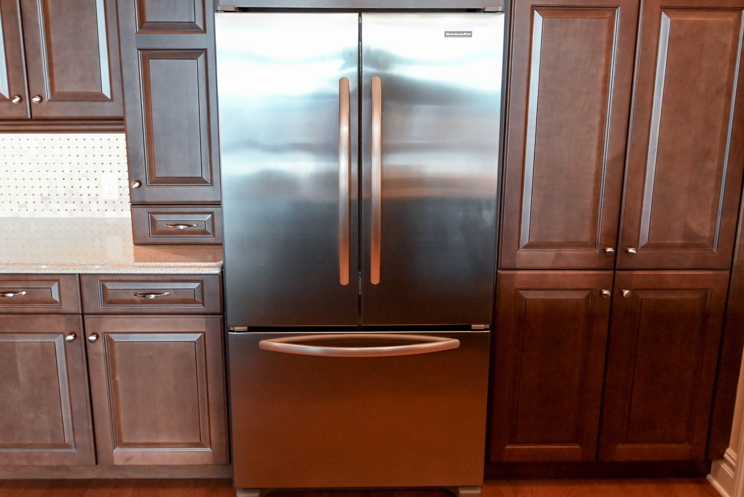 Chocolate European Coffee Traditional Pre-Owned Kitchen W/ Dry Bar