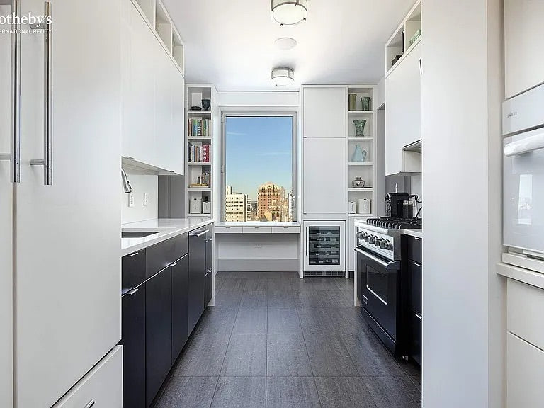 “The Mercer” Modern Black & White Kitchen with Appliances