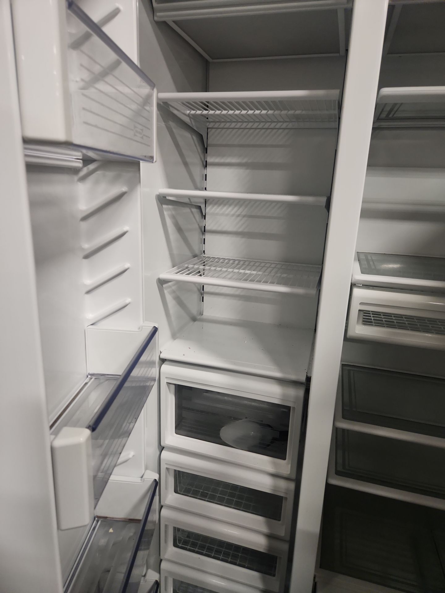 “The Westerly” Transitional White Kitchen with Island, 48" Sub-Zero Refrigerator and Bosch Appliances