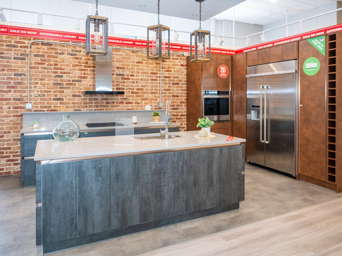 Wren Milano Modern Kitchen with Island & JennAir Appliances