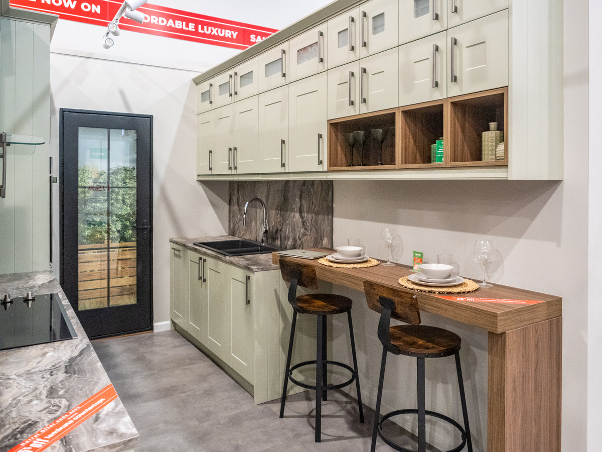 Wren Shaker Classic Sage Green Matte Kitchen