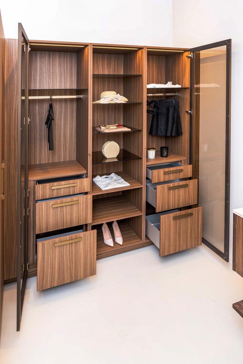 Poggenpohl Campania Mocca Closet Wardrobe System – Aurora Circ