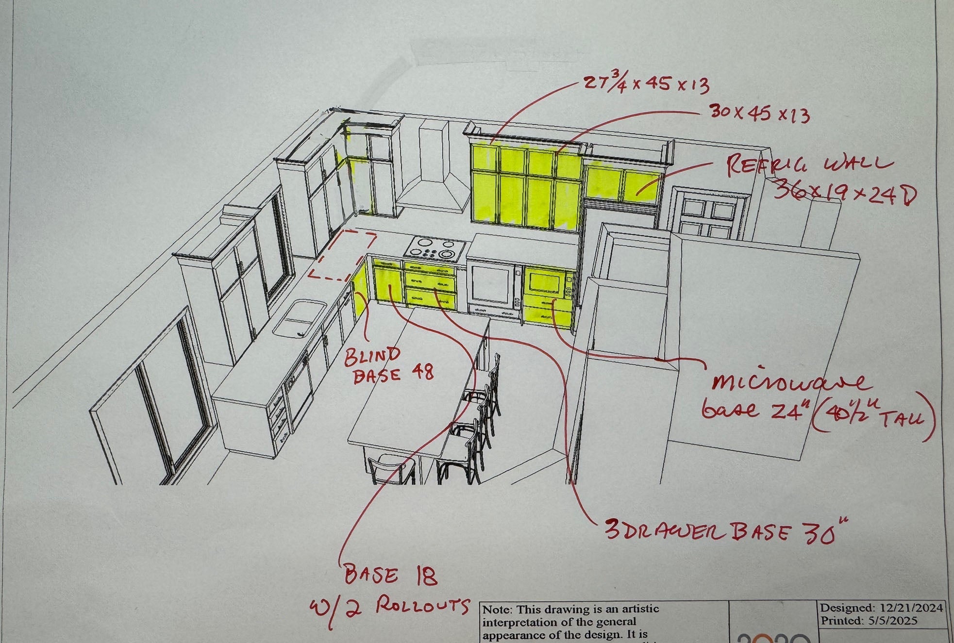 Showplace Modern Maple Wood with Nutmeg Stain Partial Kitchen Cabinets 