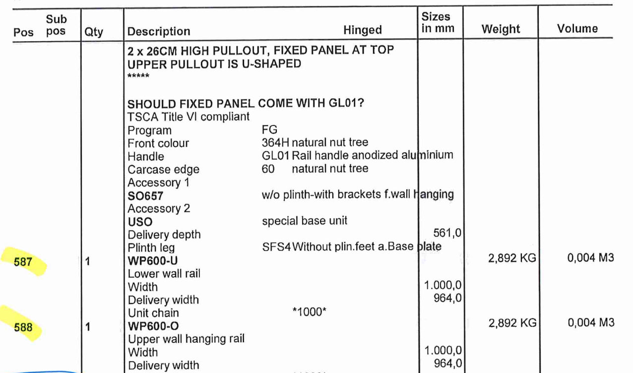 Poggenpohl Modern Natural Tree Nut Floating Vanity with Tall Satin Glass Door Linen Storage