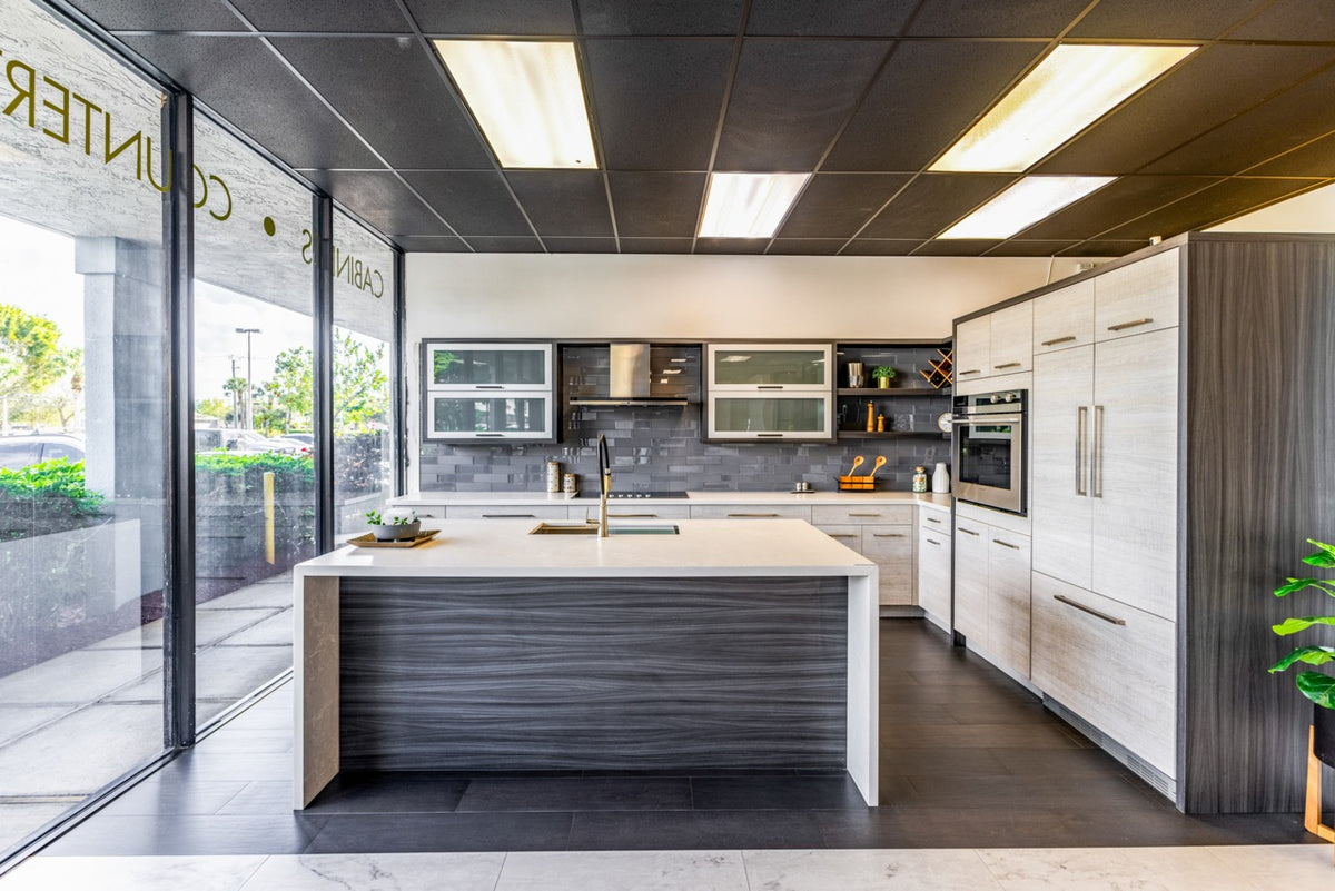 Luxury European style custom wood kitchen suite with professional appliance