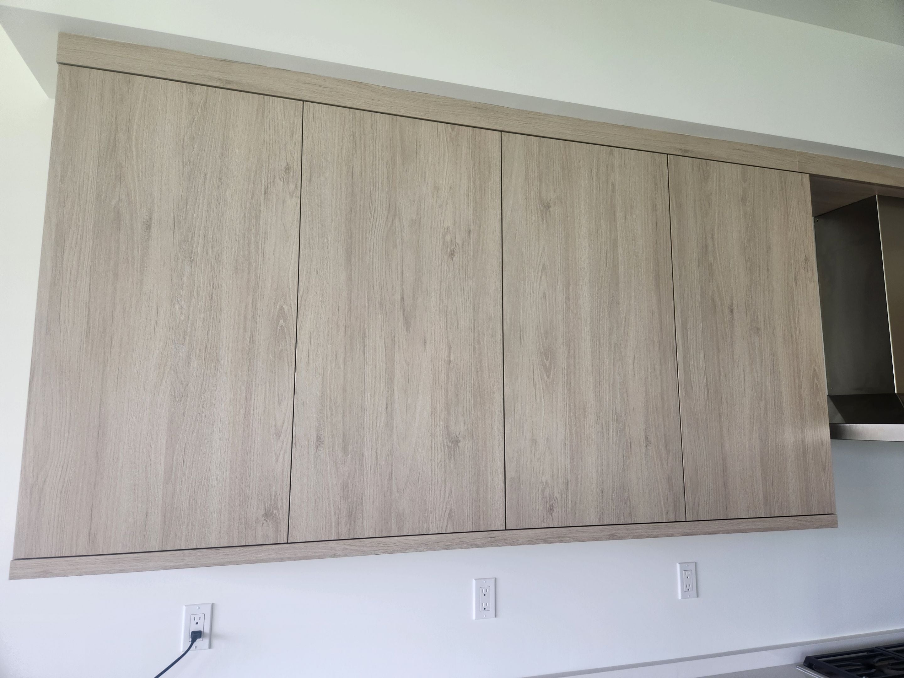 Cabico Sandy Oak Transitional Kitchen with Island & Wolf Appliances