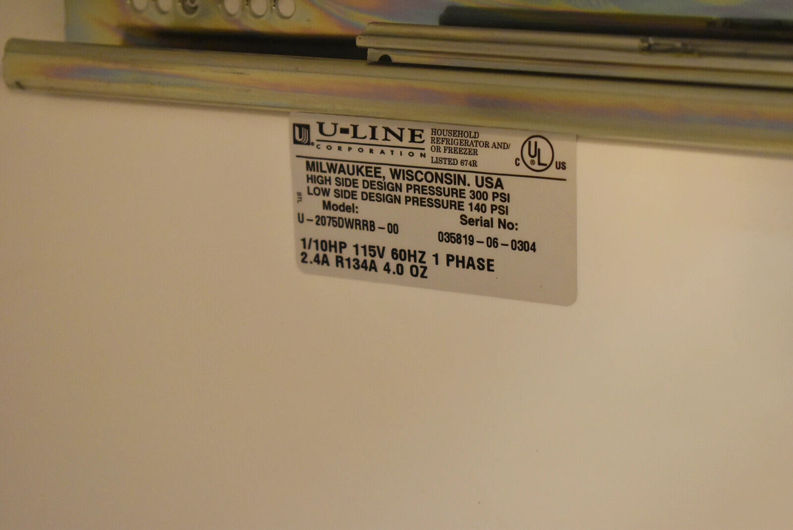 U-Line U2075DWRRB00 24" Paneled Built-In Refrigerator Drawers