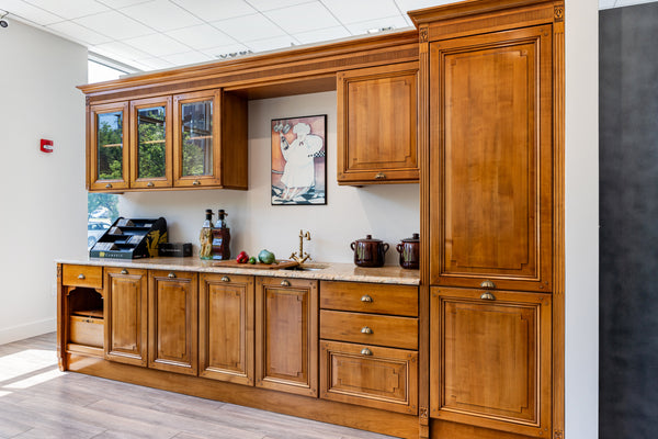 Bamax Traditional Solid Cherry Wood Cherry Butlter's Pantry Wall