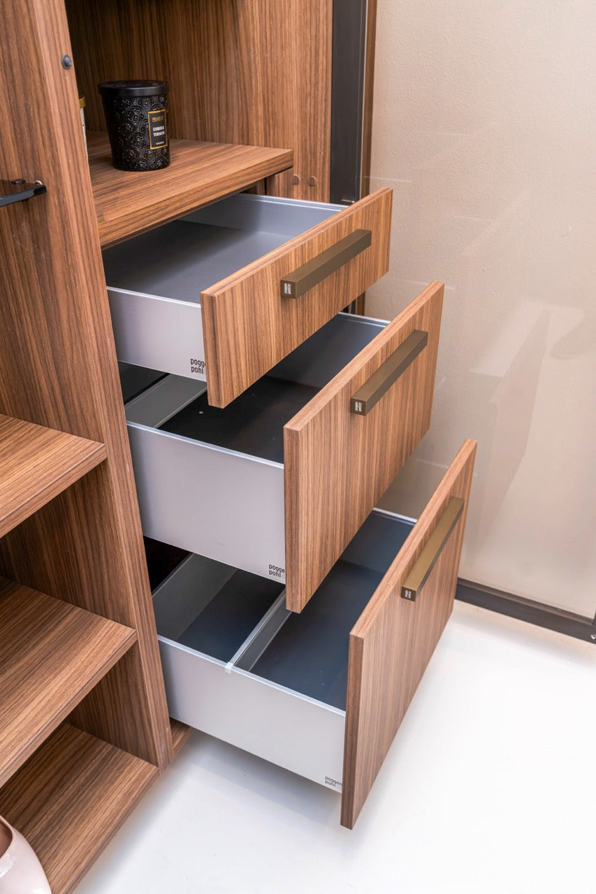 Poggenpohl Campania Mocca Closet Wardrobe System – Aurora Circ