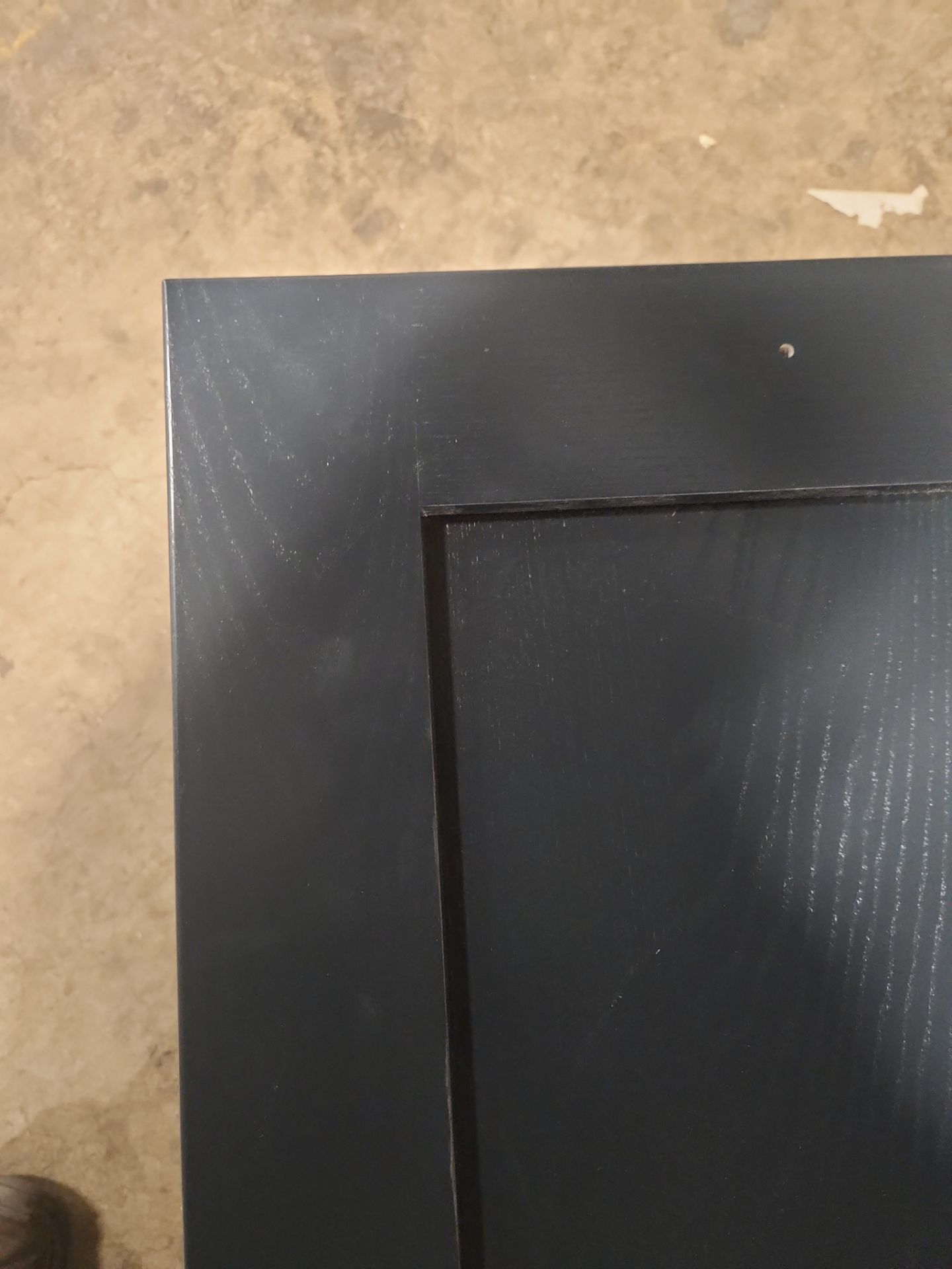 Häcker Velvet Blue & Light Grey Transitional Kitchen with Island and Stone Countertops