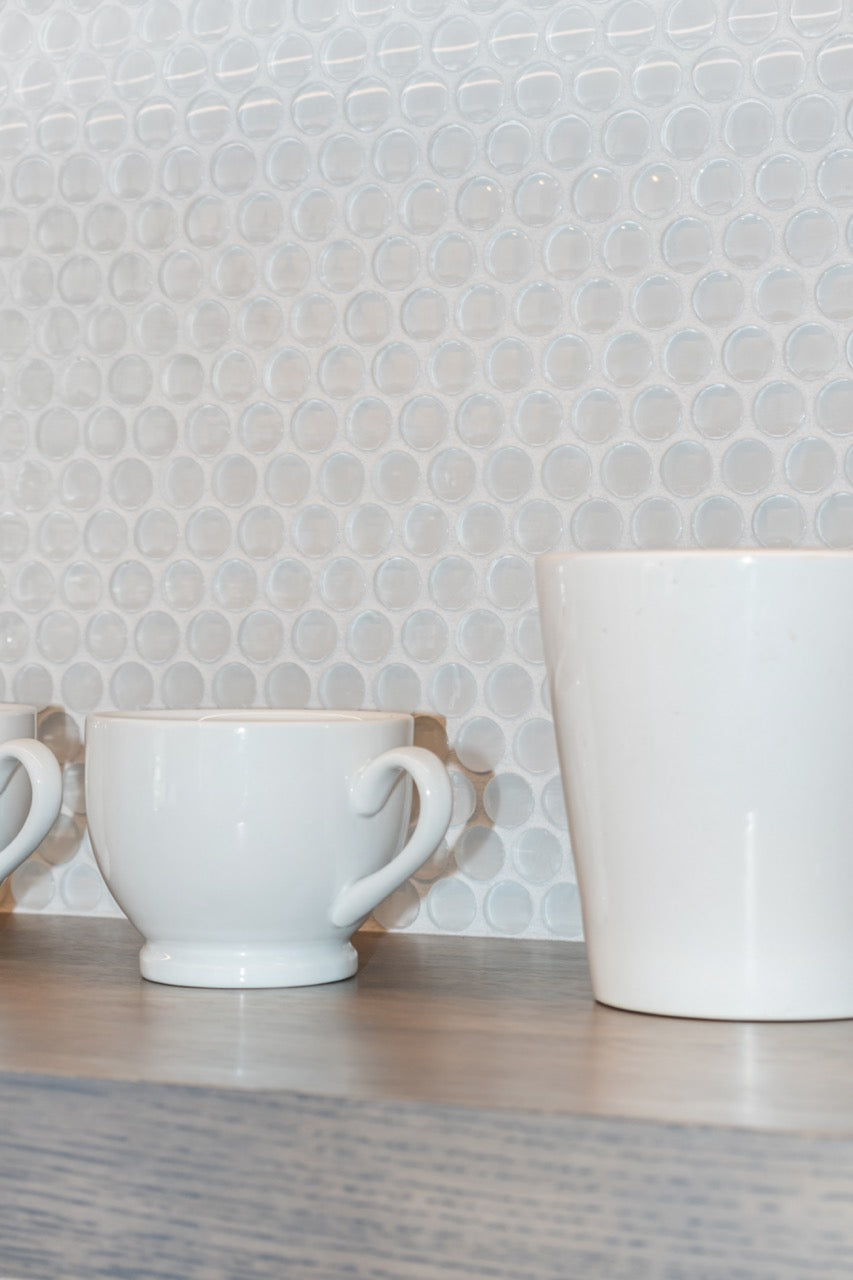 Modern Matte Gray Kitchen with Rift Cut White Oak Island and Wolf & Sub-Zero Appliances