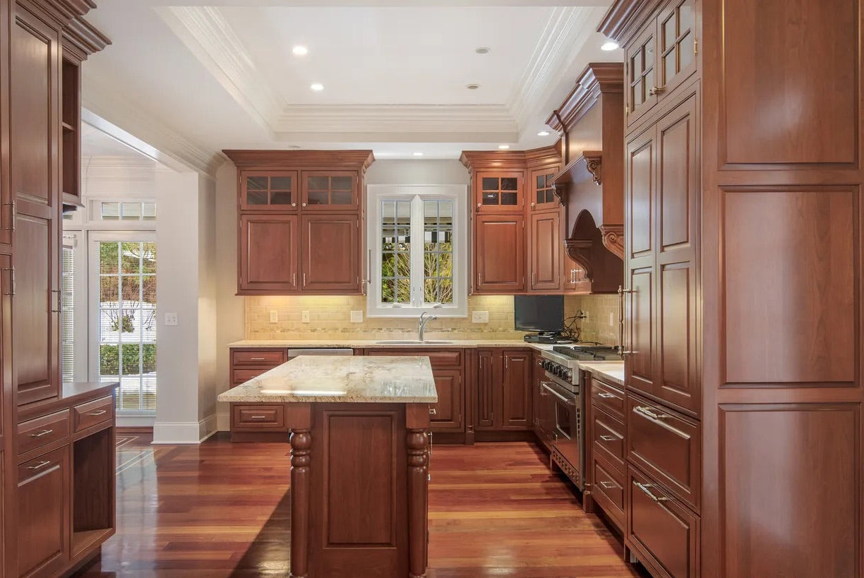 Plain & Fancy traditional craftsman wood kitchen cabinetry with center island