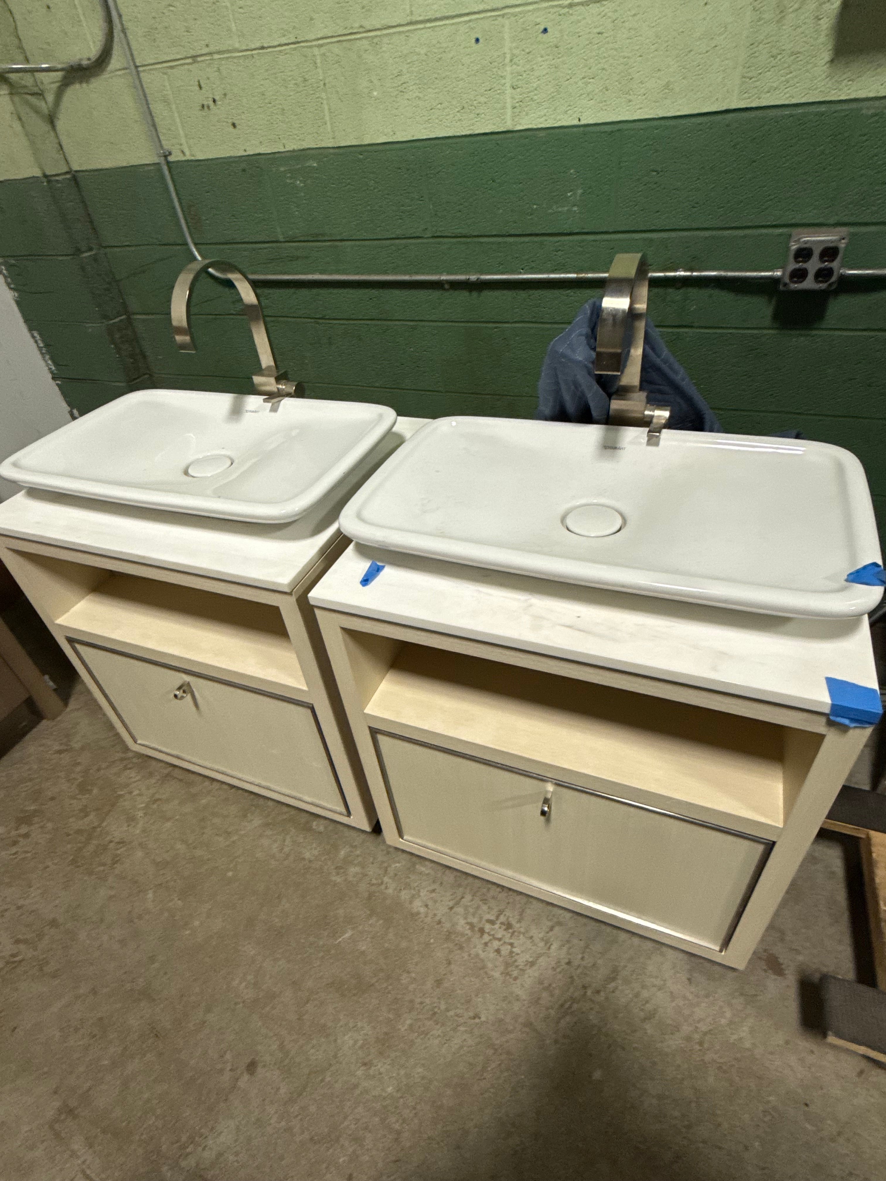 Single Vanity with Top, Sink & Faucet