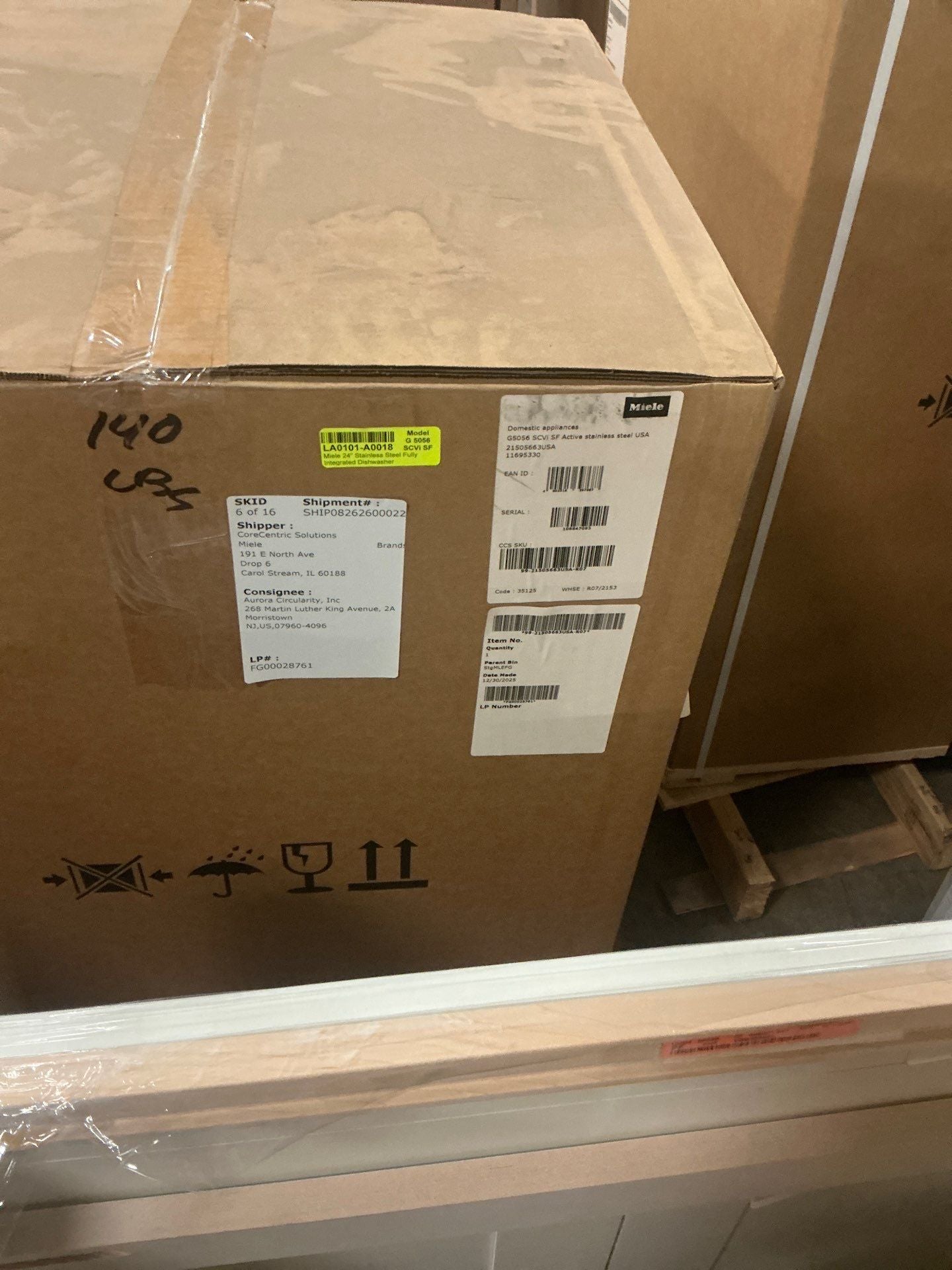 Miele Certified G 5056 SCVi SF 24" Stainless Steel Dishwasher