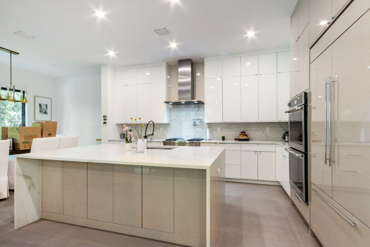 "The Ashworth" Modern Two-Tone Kitchen with JennAir Appliances