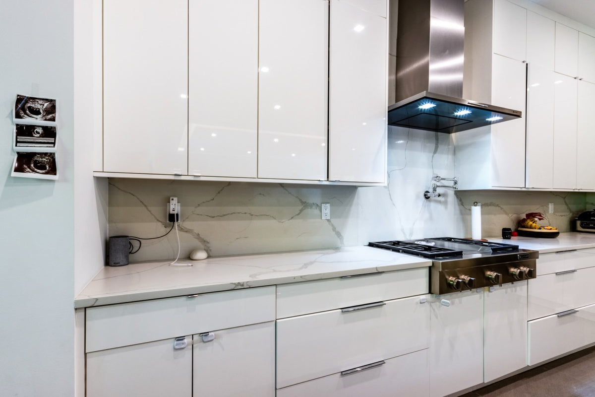 "The Ashworth" Modern Two-Tone Kitchen with JennAir Appliances