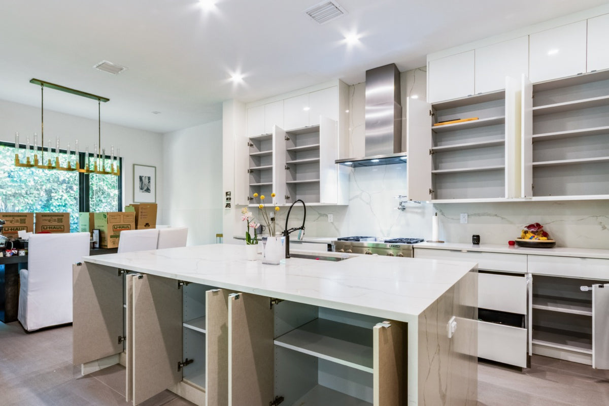"The Ashworth" Modern Two-Tone Kitchen with JennAir Appliances