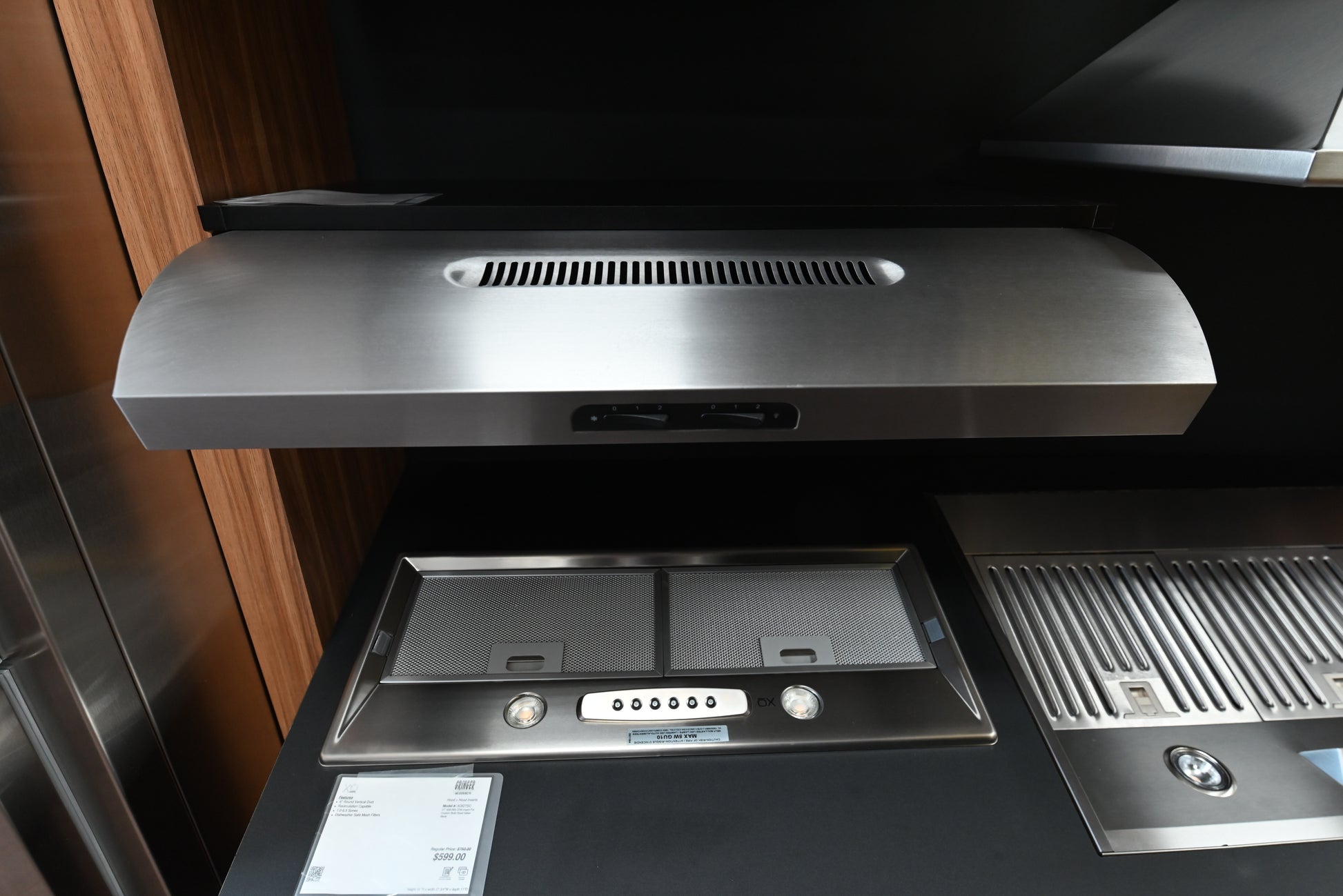 XO 30 inch stainless steel under cabinet range hood XOE30S