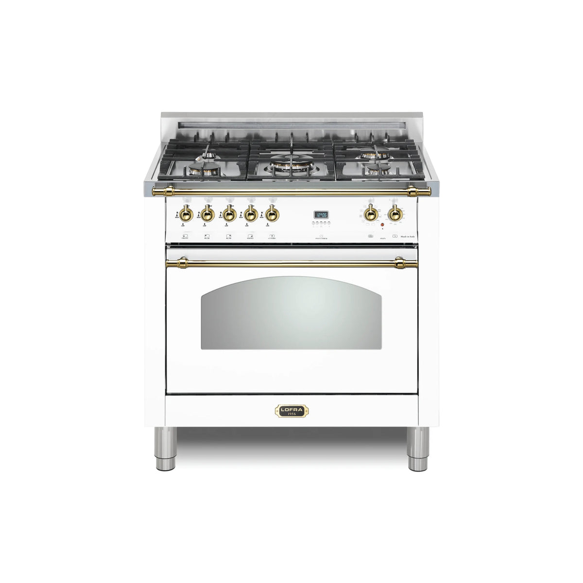 LOFRA Dolcevita RWOS36M0-G500 36" Pearl White Dual Fuel Range