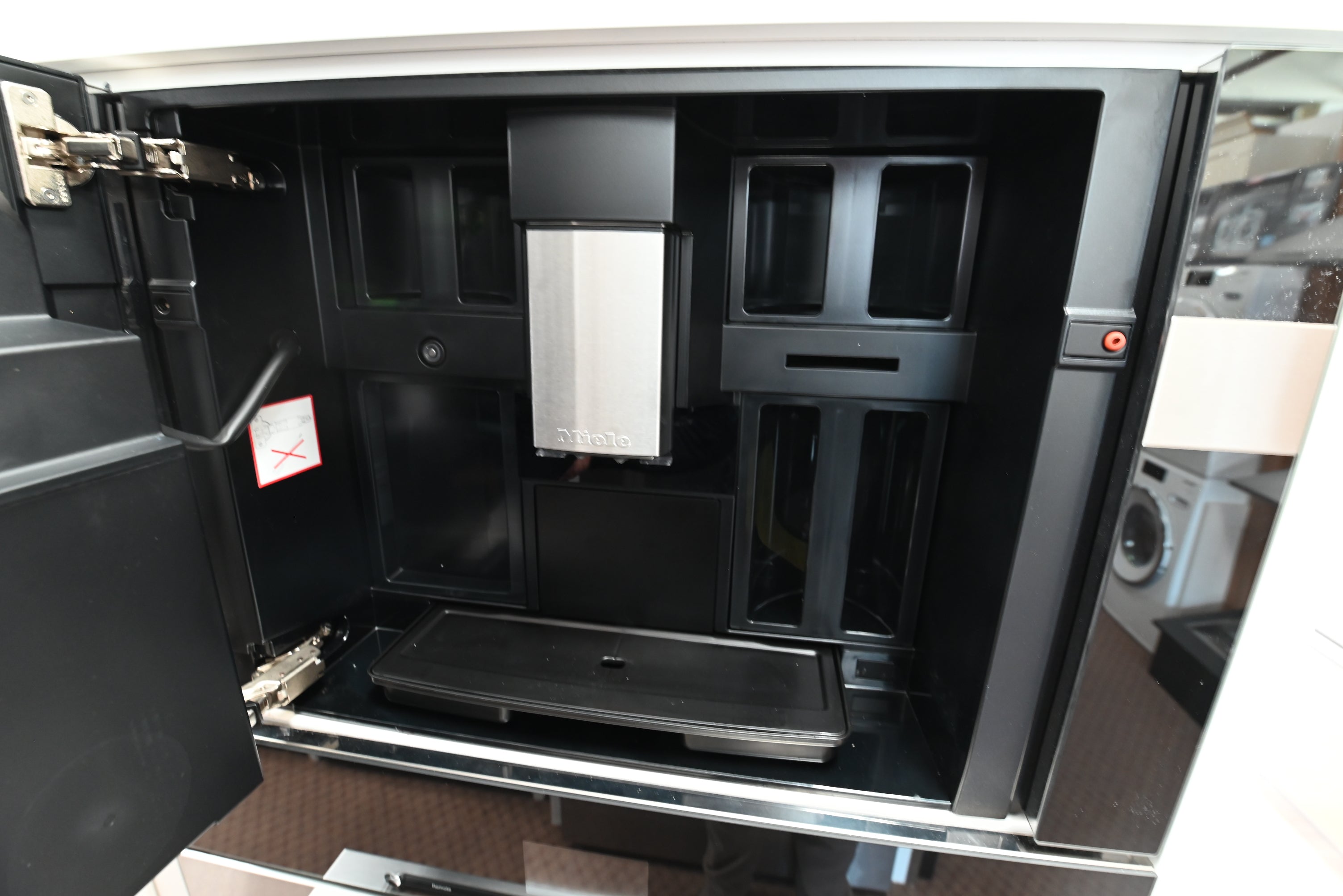 Luxury 24 inch integrated built in whole bean espresso machine with M Touch controls by Miele