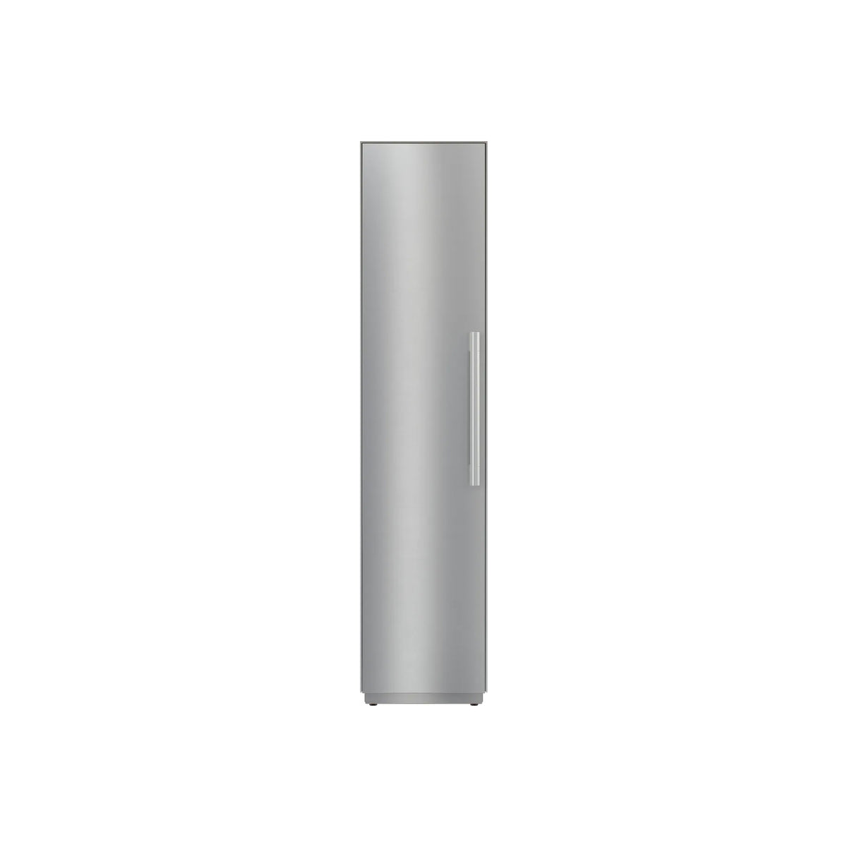 Miele F 2412 Vi MasterCool 18 inch integrated freezer column front view with stainless steel panel