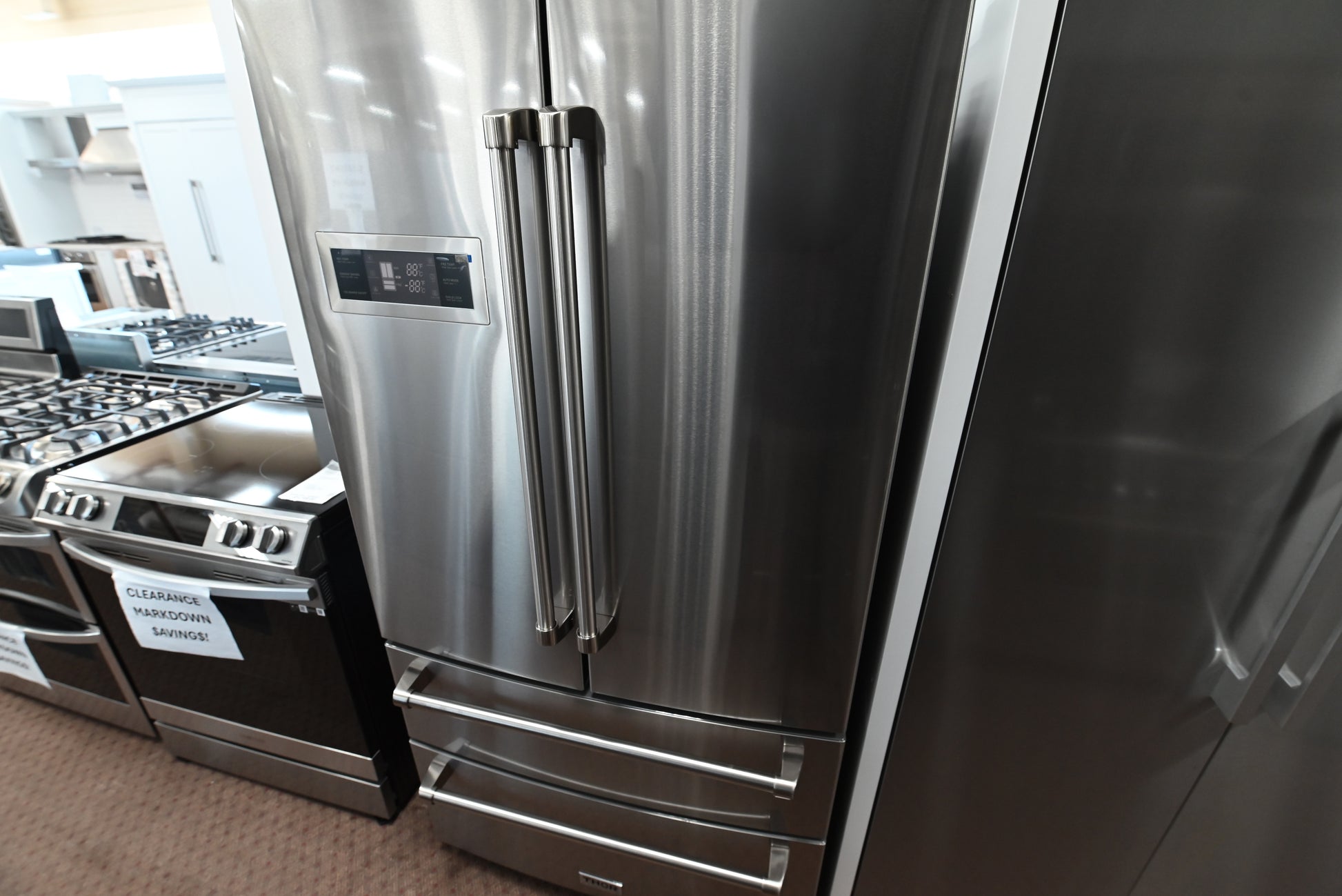 Thor Kitchen HRF3601F 36 inch professional counter depth french door refrigerator front view